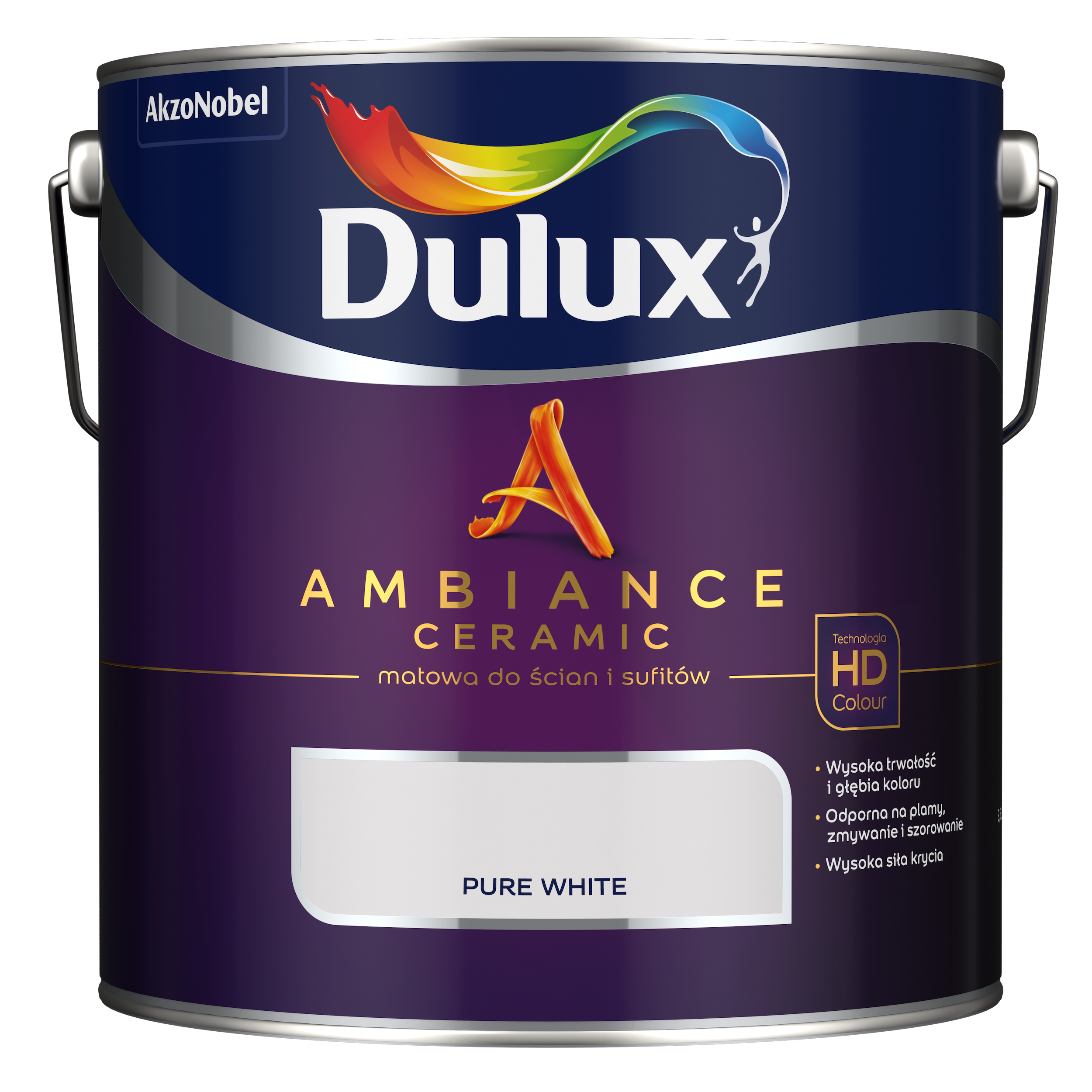 Farba Dulux Ambiance Ceramic Pure white 2.5 l - 5