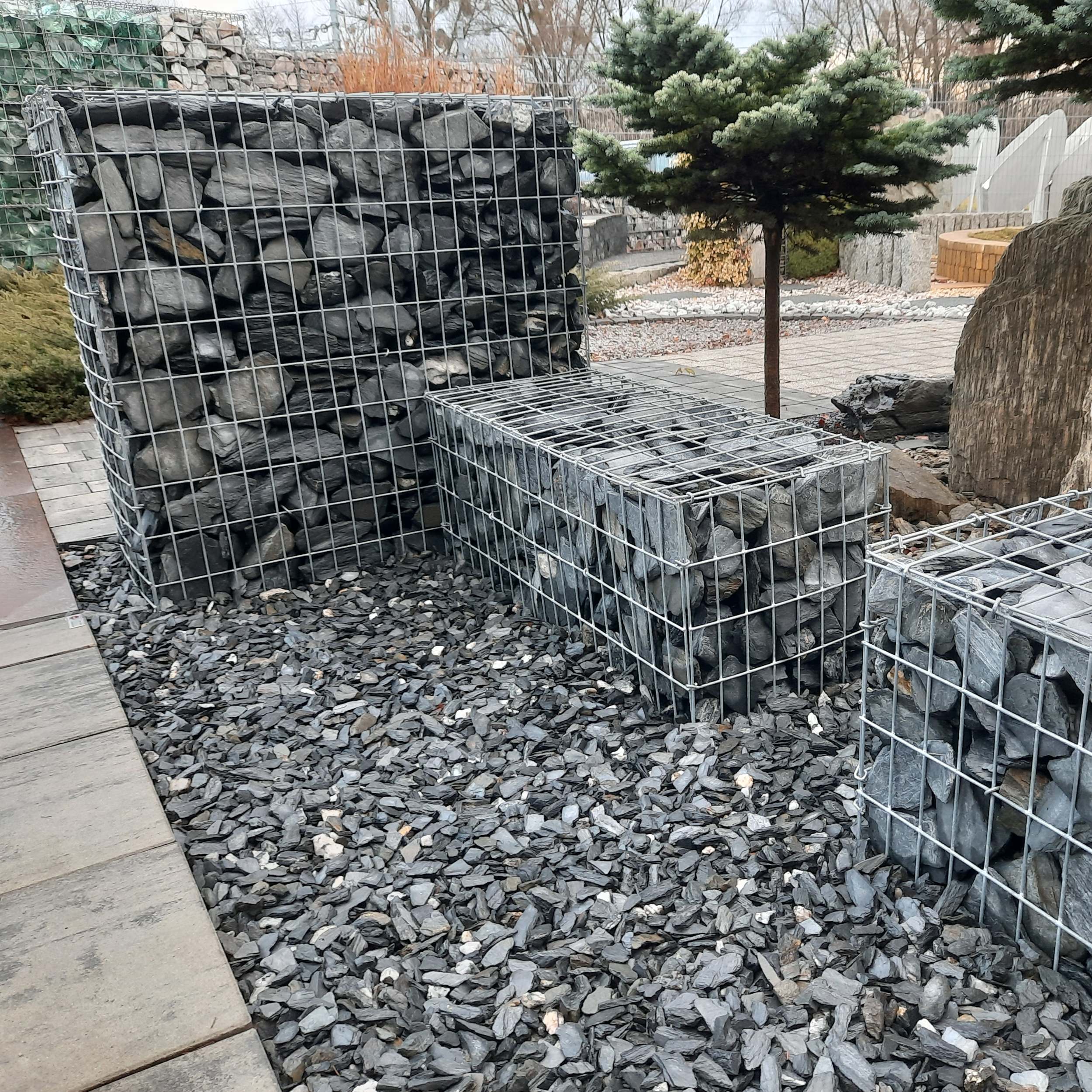 Panel ogrodzeniowy Gabion 2D 40x40 cm ocynk - 2