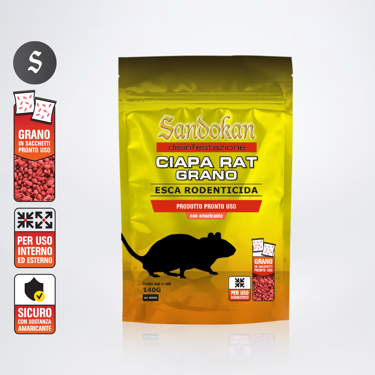 Topicida SANDOKAN SANDOKAN CIAPARAT grano 140 gr - 3