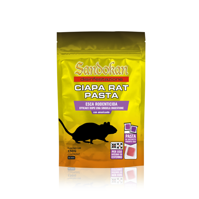 Esca per ratto e topo SANDOKAN Chapa Rat pasta 150gr