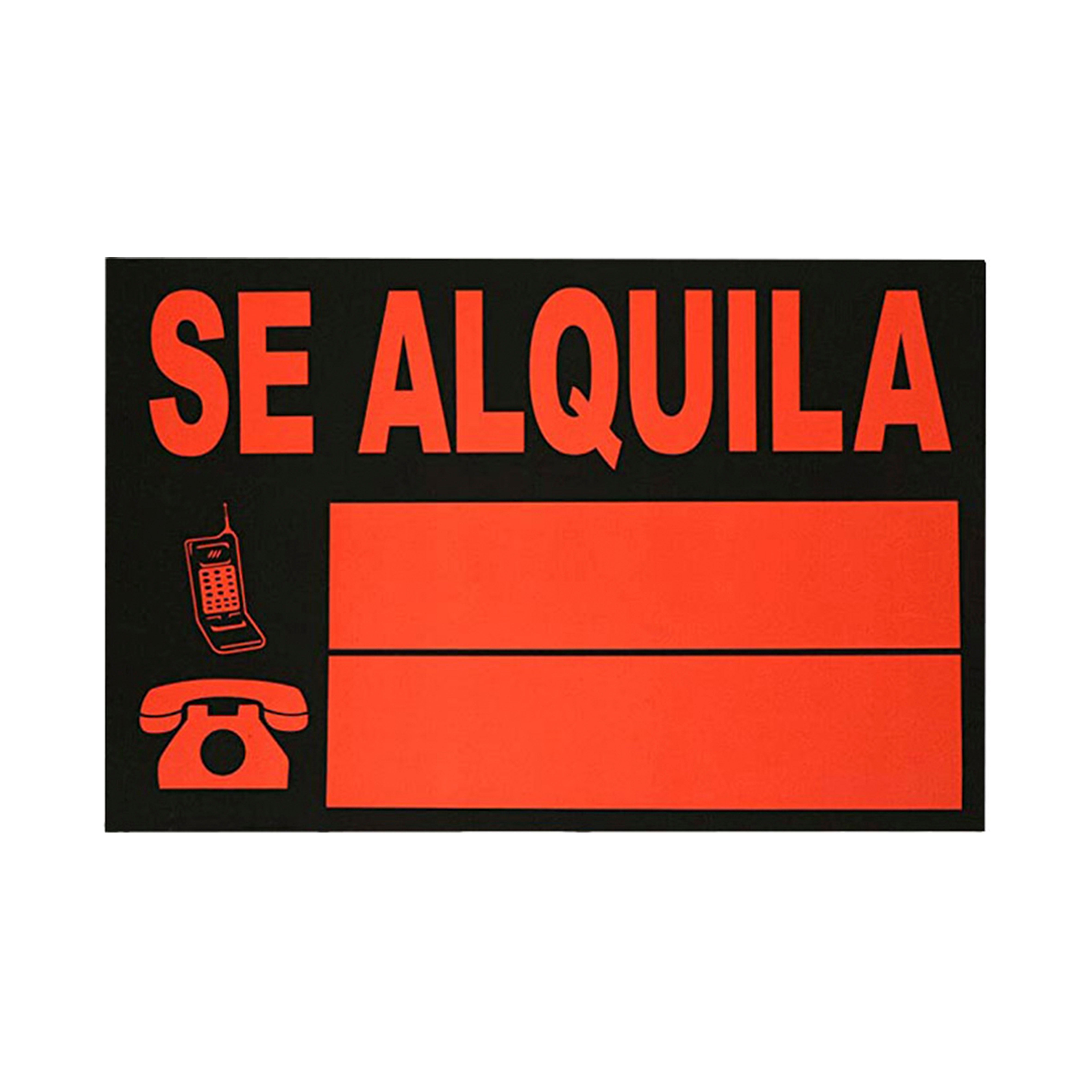 Cartel se alquila 47x35cm