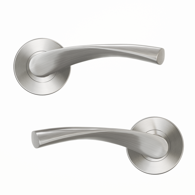 Juego de manilla con roseta INSPIRE Arosa de aluminio