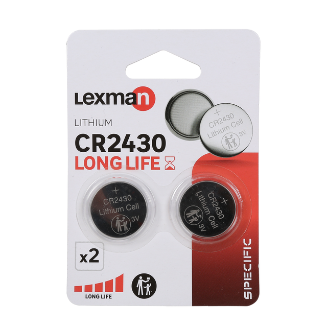 2 pilas cr2430 litio lexman