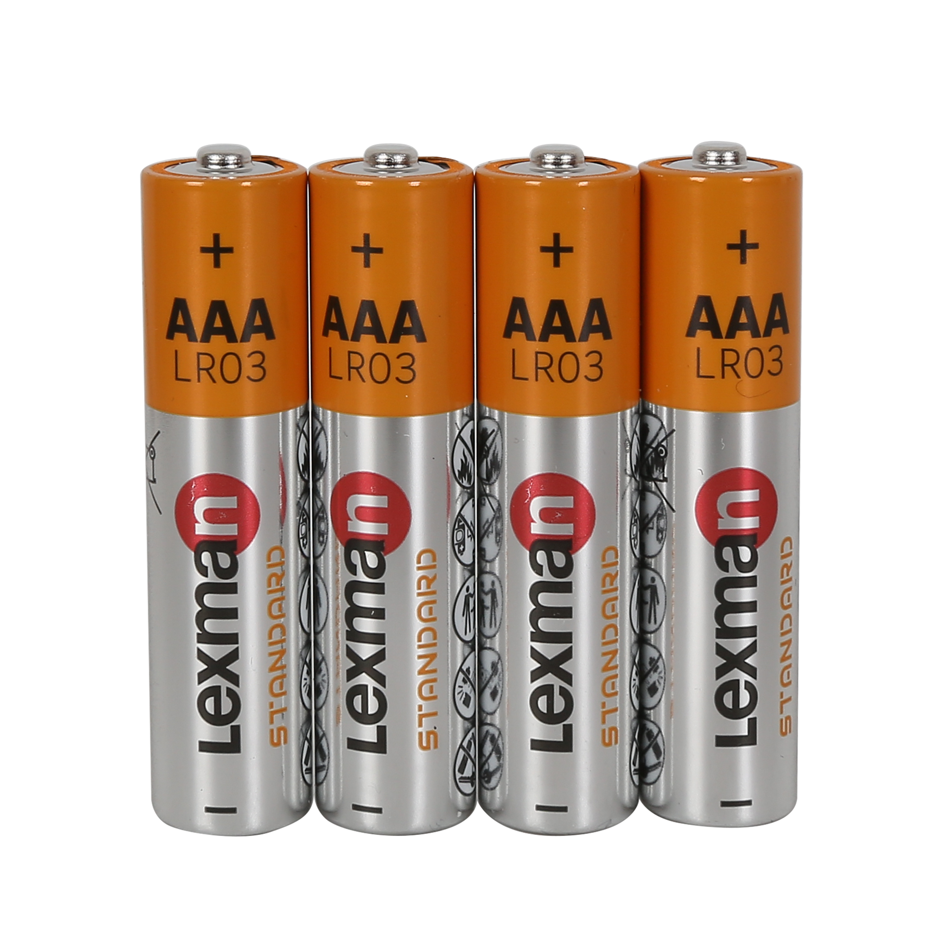 4 Pilhas LR03 alcalina AAA Lexman Standard - 2