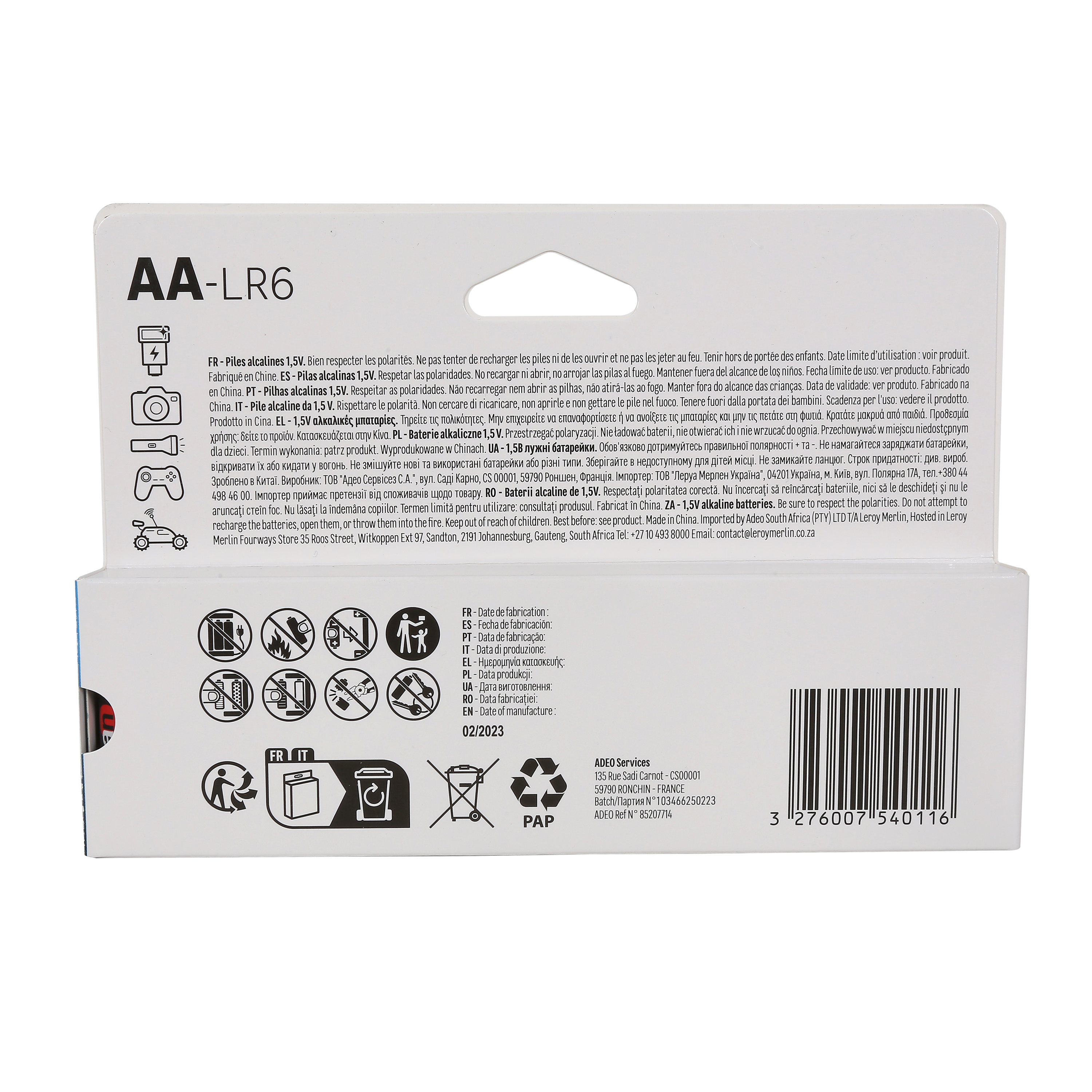 8+4 Pilhas alcalina LR06 AA Lexman Premium - 8