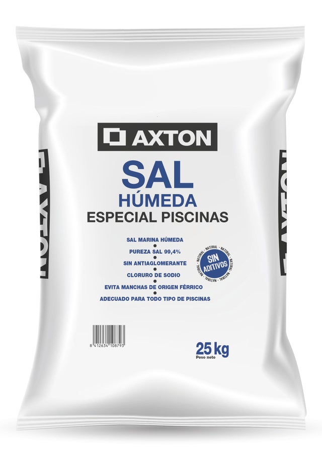 Sal húmeda para piscinas granulada 25 kg AXTON