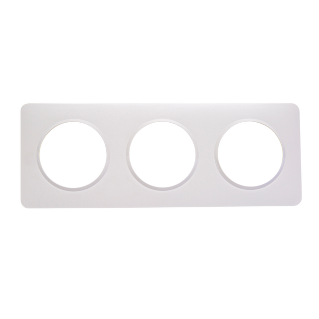 Plaque triple Lumia, LEXMAN, blanc
