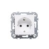Enchufe con toma de tierra LEXMAN Luxia color blanco
