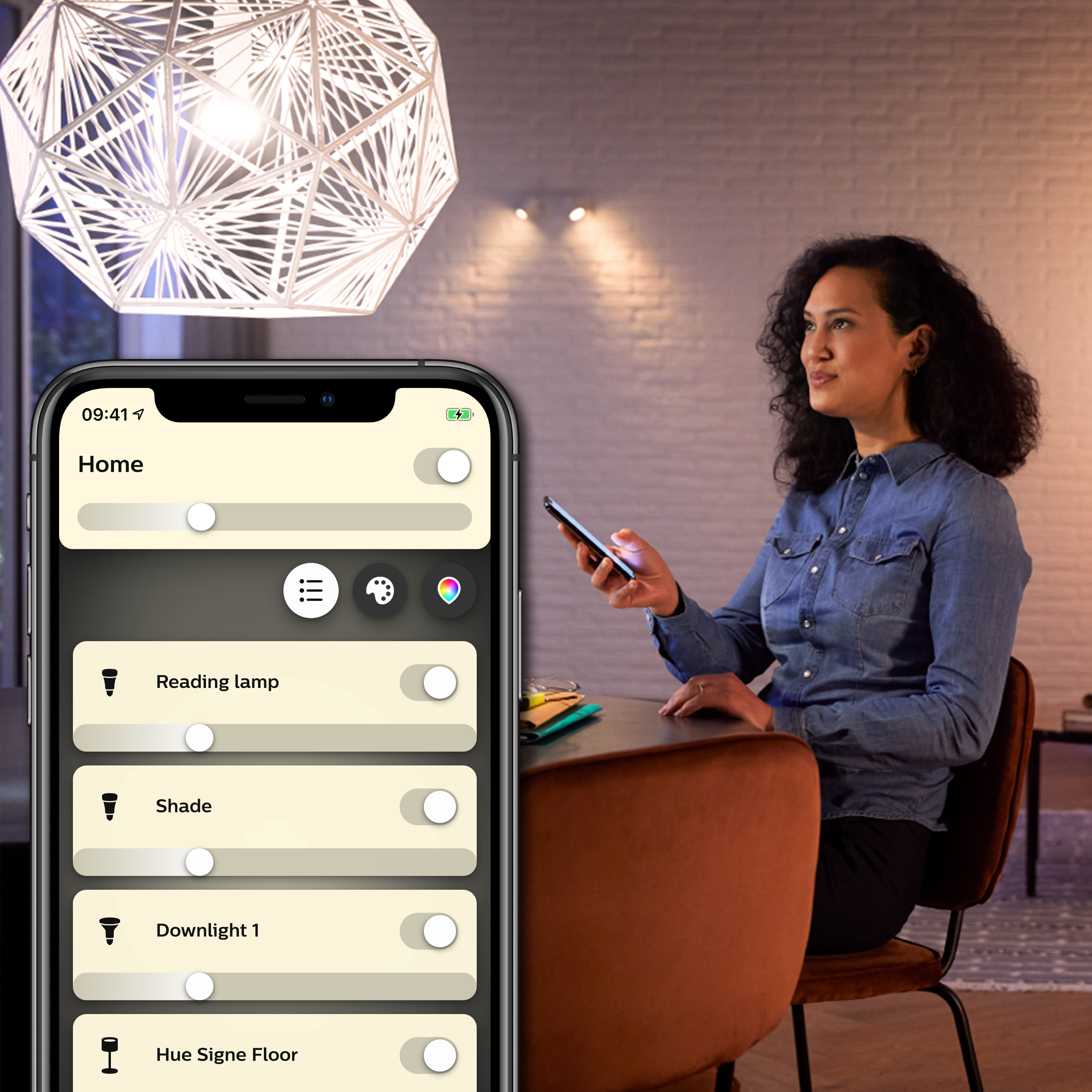 Set da 2 lampadine Hue White Ambiance LED, E27 goccia, trasparente, 6W = 806 LM (equiv 40 W), 200° dimmerabile, PHILIPS HUE - 3