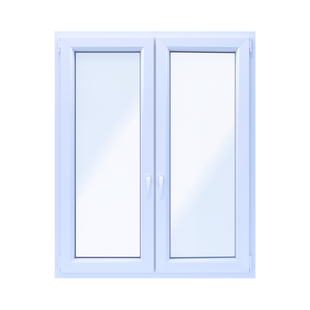 Okno PCV 2-szybowe fasadowe O32S białe 1165x1435 mm otwierane do wewnątrz prawe