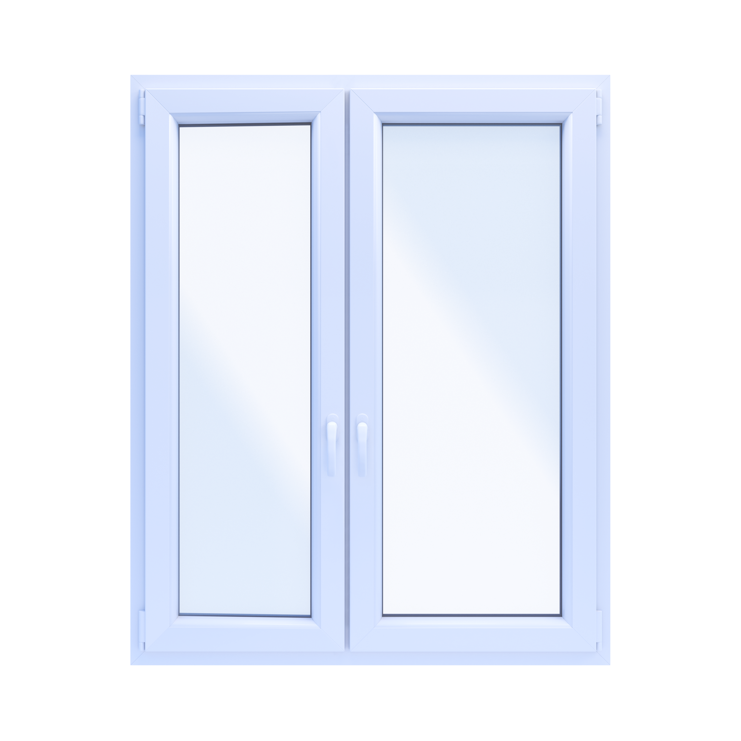 Okno PCV 2-szybowe fasadowe O33A białe 1165x1435 mm otwierane do wewnątrz lewe