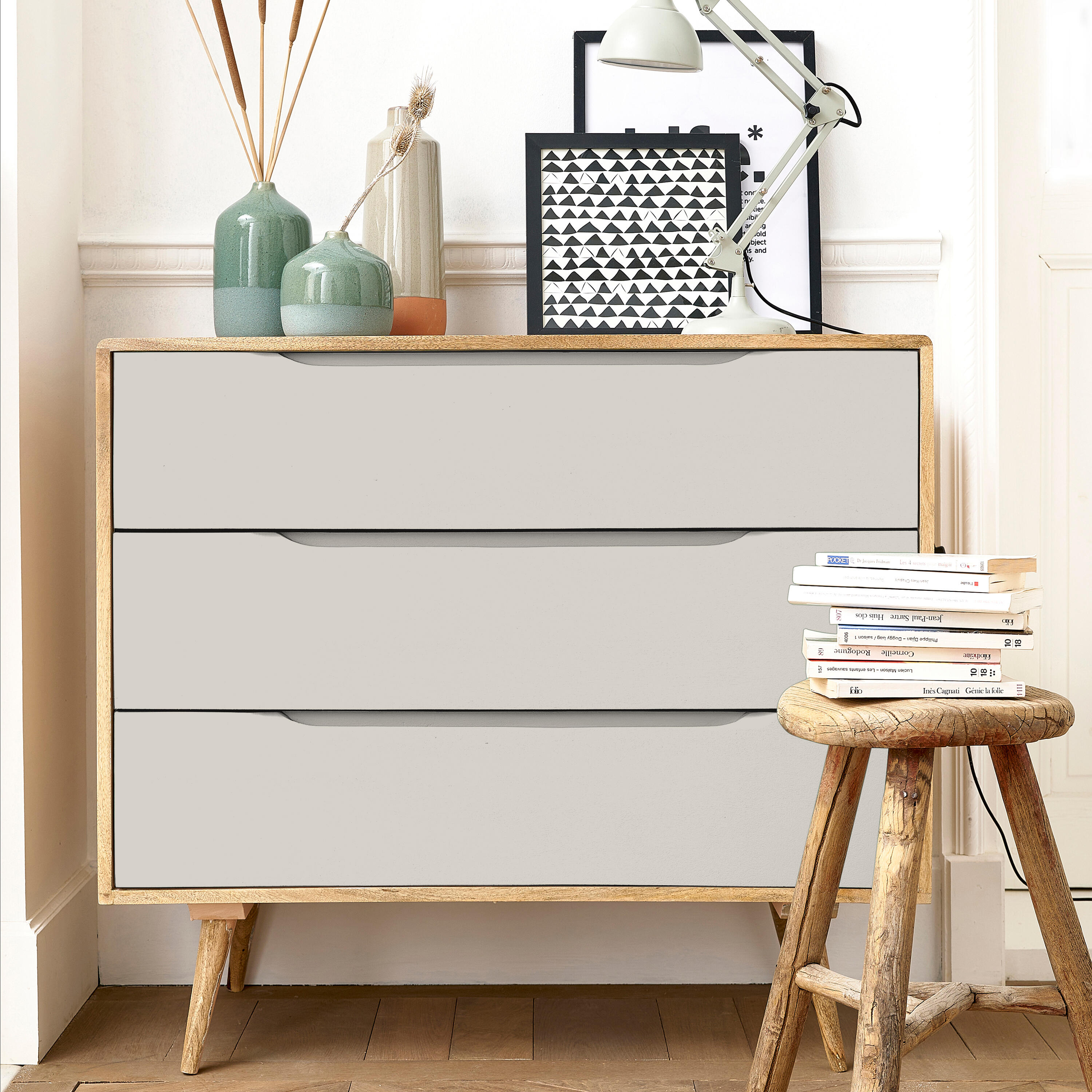 Esmalte de interior multisuperficies LUXENS color trench 6 mate 750ml para ventanas - 4