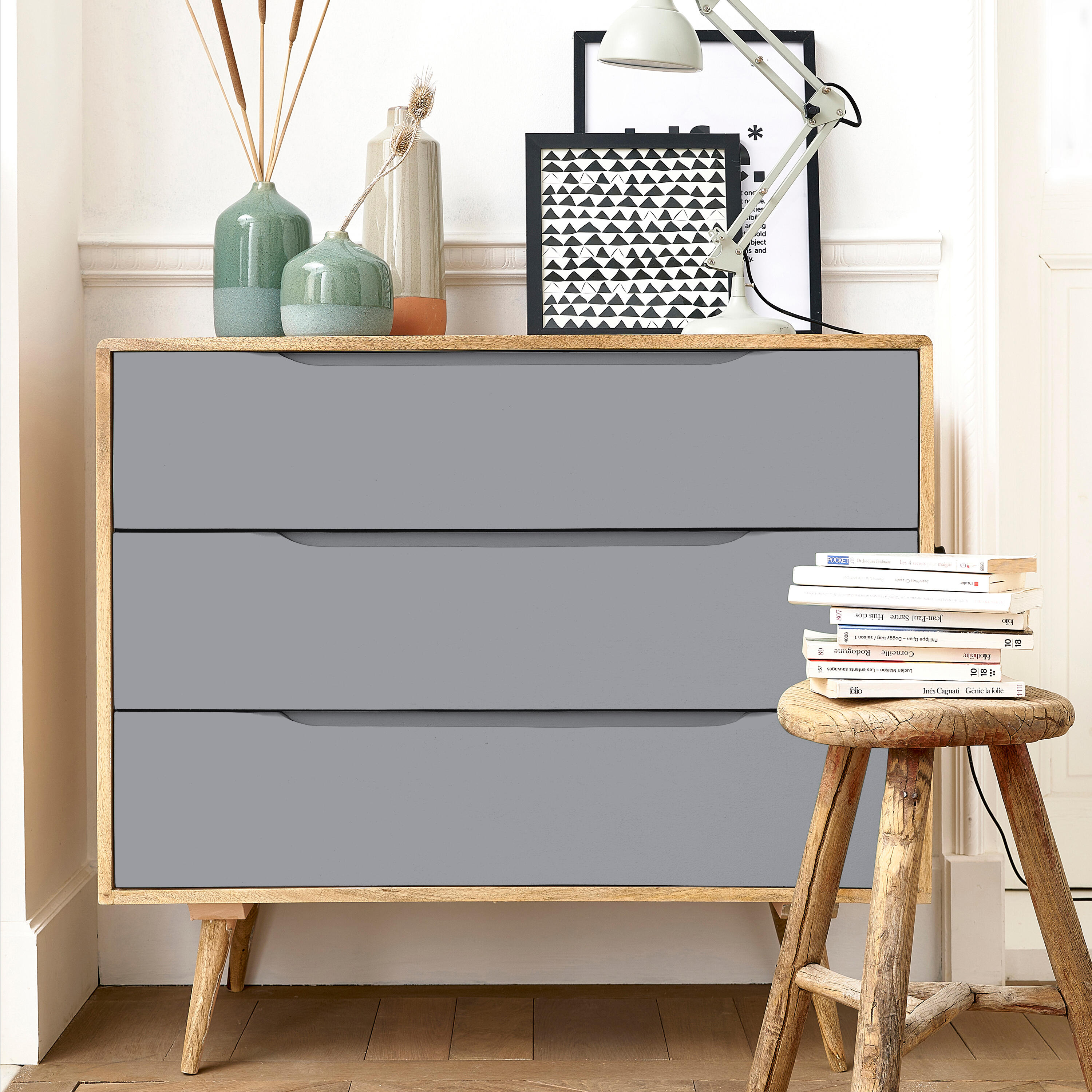 Esmalte madeira interior granit 3 acetinado 2,5 l Luxens - 6