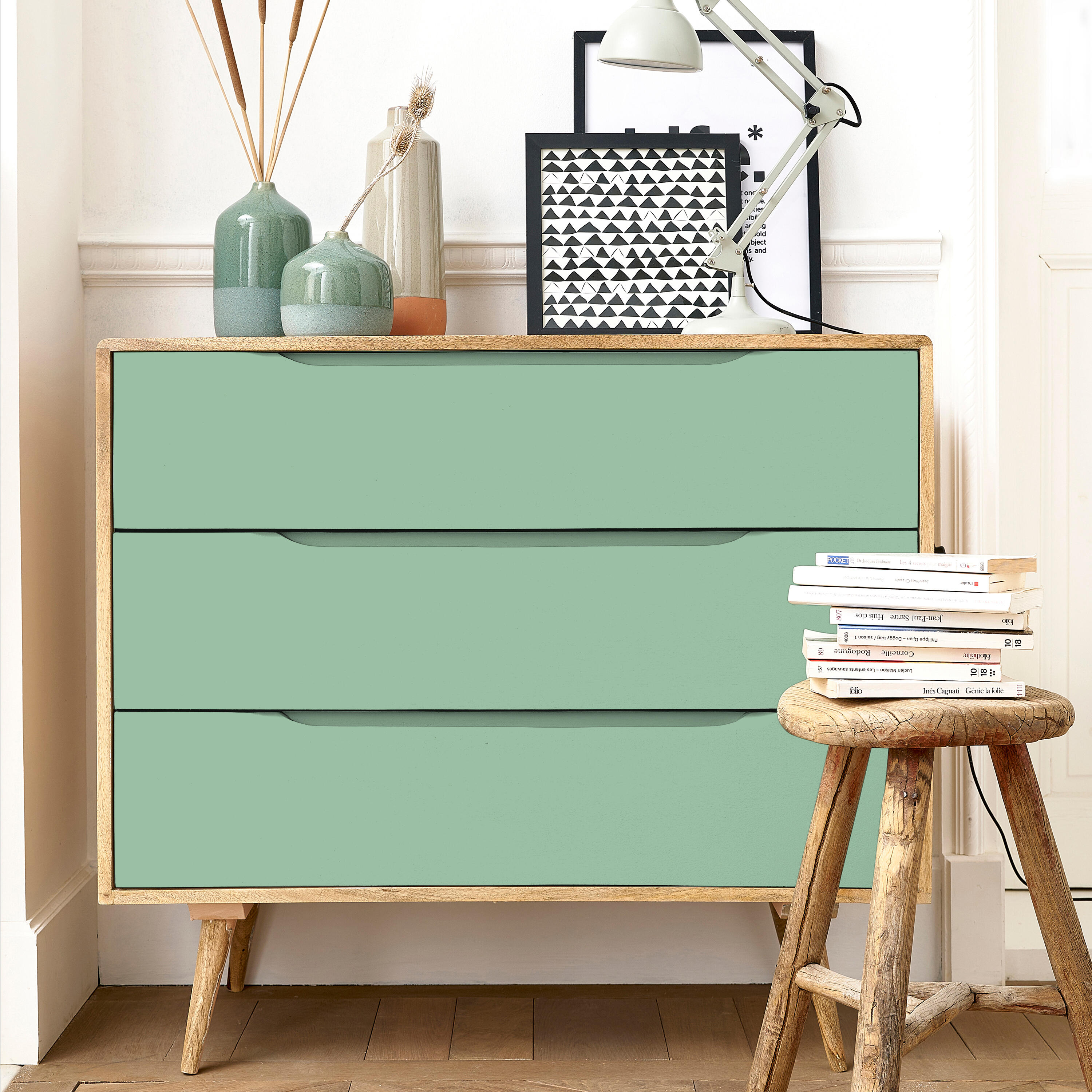 Esmalte de interior multisuperficies LUXENS color cactus 5 mate 750ml para puertas, ventanas, radiadores y muebles - 4