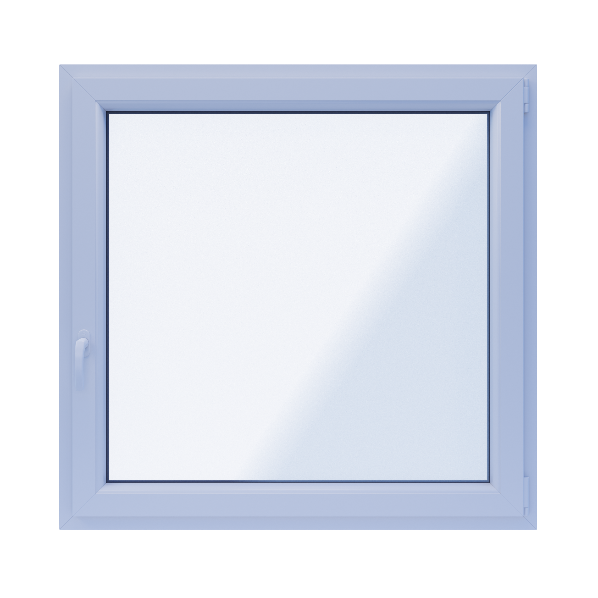 Okno PCV 2-szybowe fasadowe O16 białe 1165x1135 mm otwierane do wewnątrz prawe Witraż