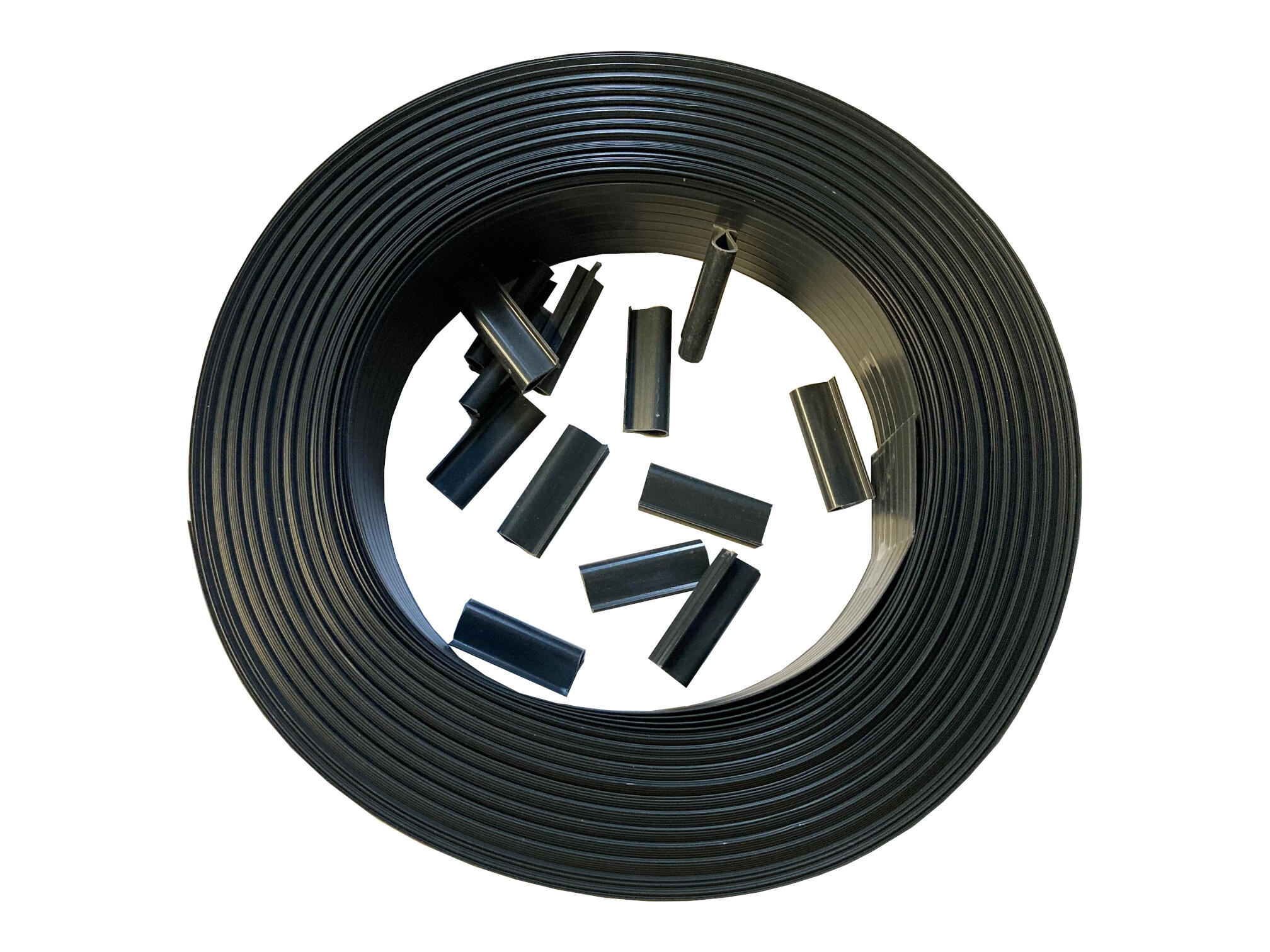 Rouleau lamelle occultante pvc gris, Idéal Garden L.50m x l. 48mm + 100clips - 4