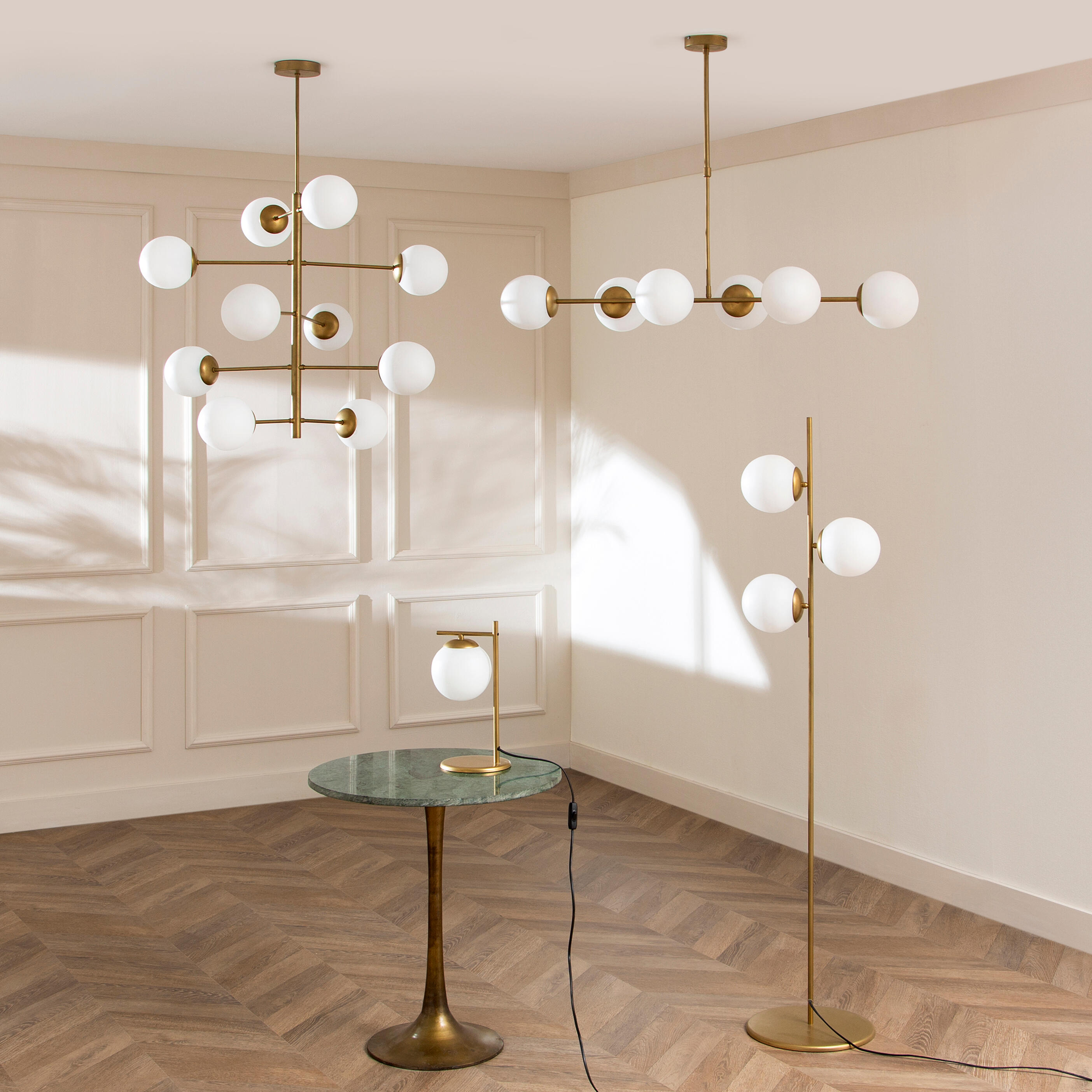 Lâmpada de teto 102 cm dourado XTRELAMP - 10