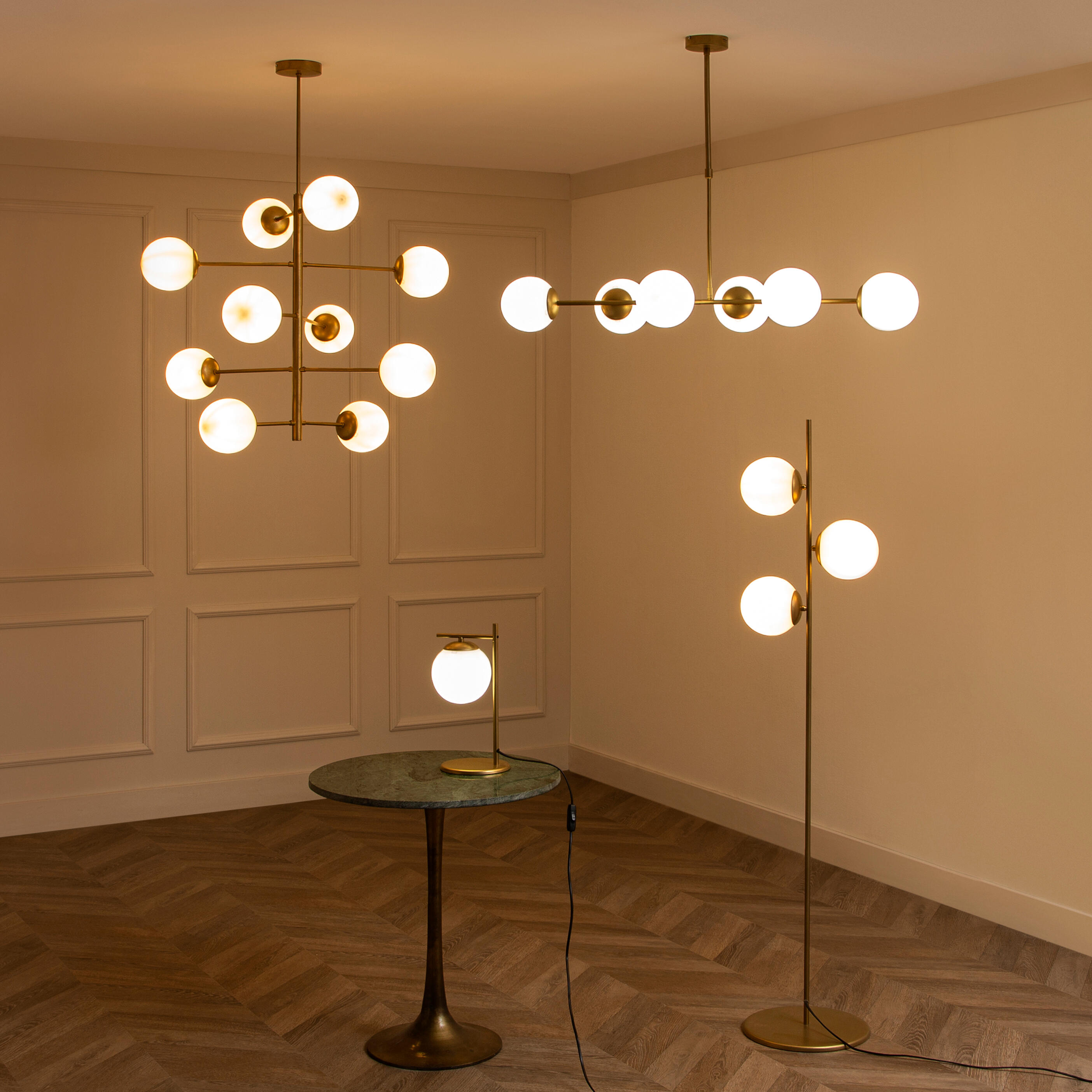 Lâmpada de teto 102 cm dourado XTRELAMP - 9