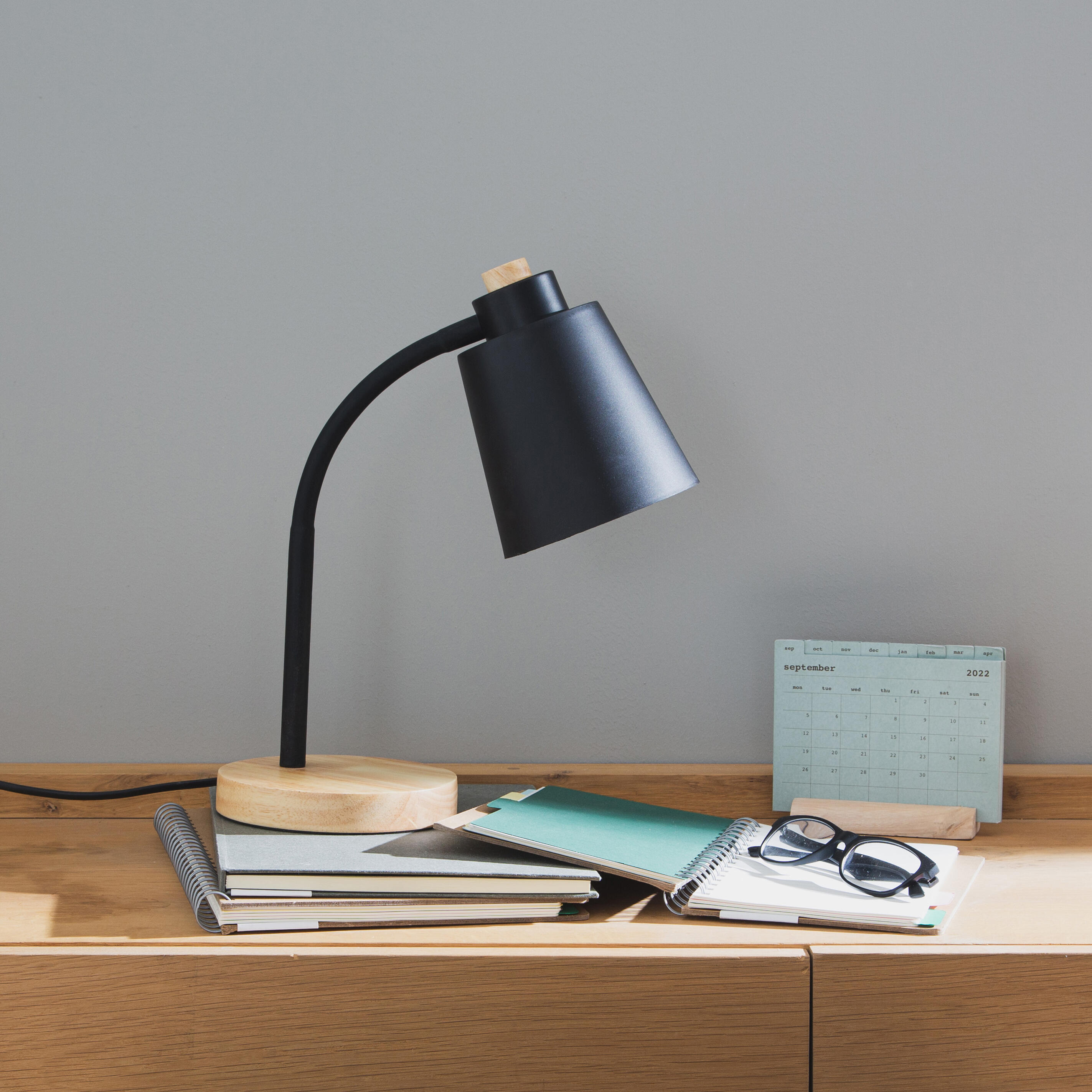 Lámpara De Mesa WAIKA 2 Piezas Con Cuello De Cisne - LED RGBW GU10 5.5W 473lm, Control Por App Y Voz, Interruptor Negro