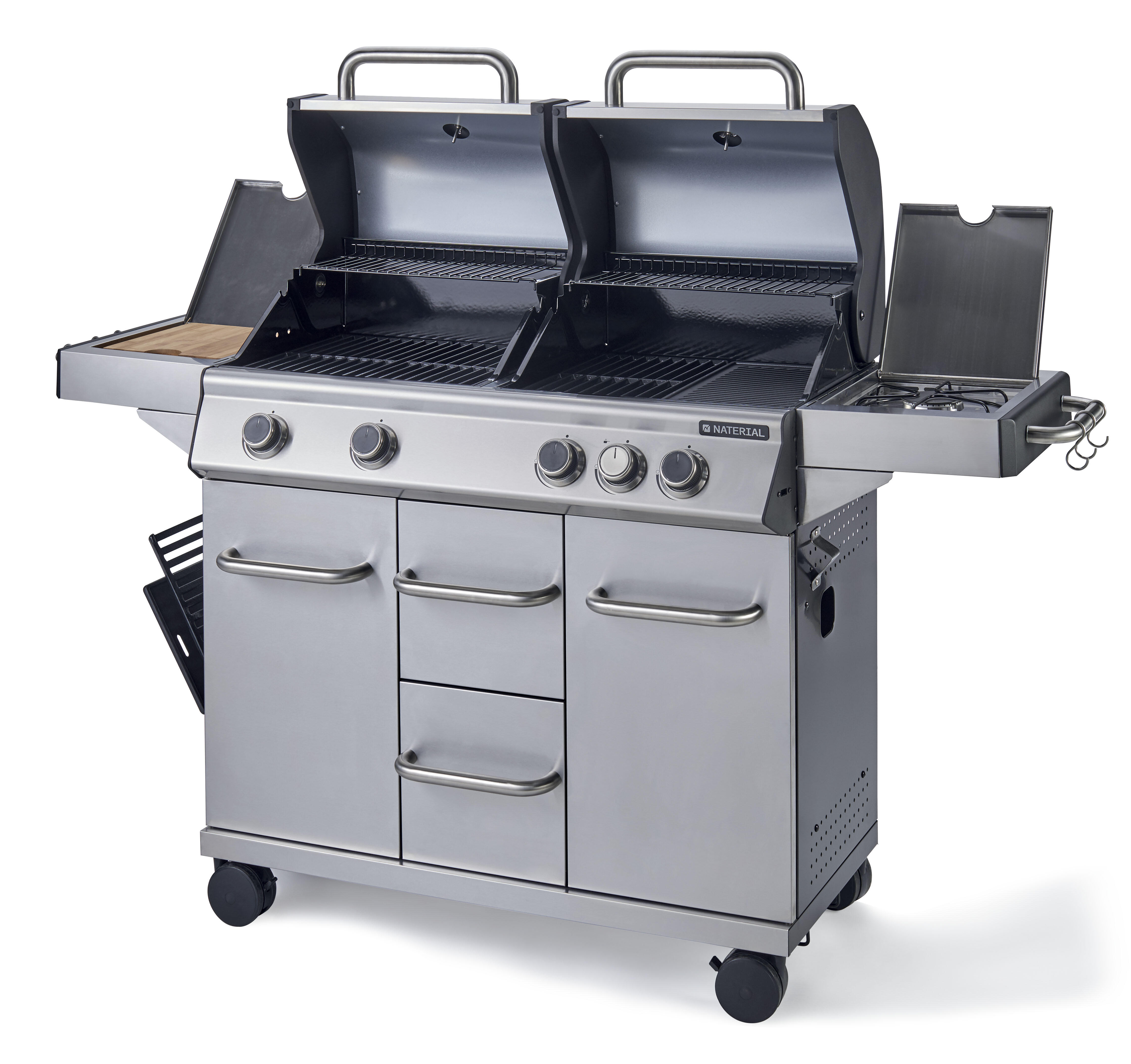 Barbecue a gas NATERIAL Hudson 3 bruciatori + 1 laterale extra - 8