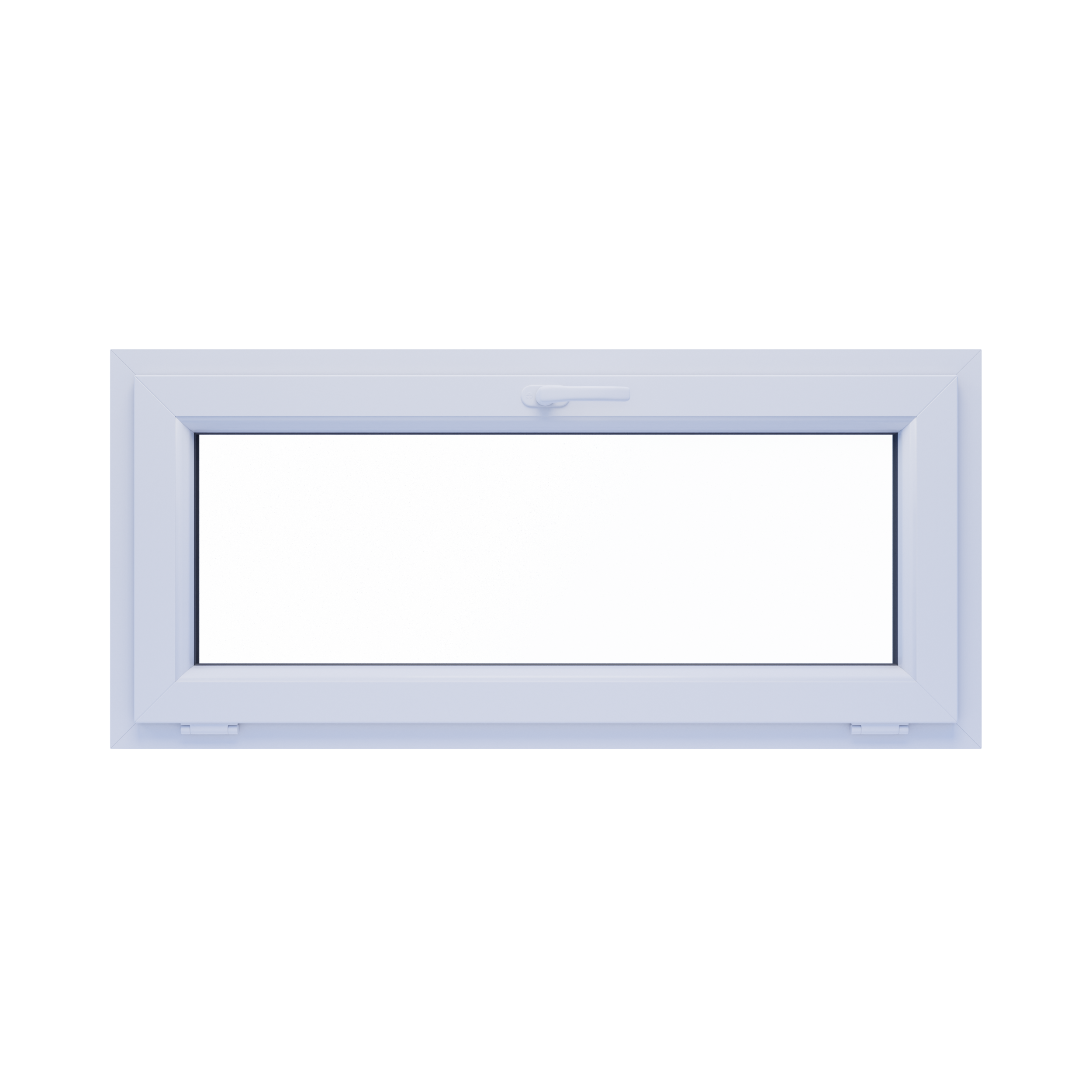 Okno PCV 2-szybowe fasadowe O3 białe 1165x535 mm uchylne do wewnątrz Witraż