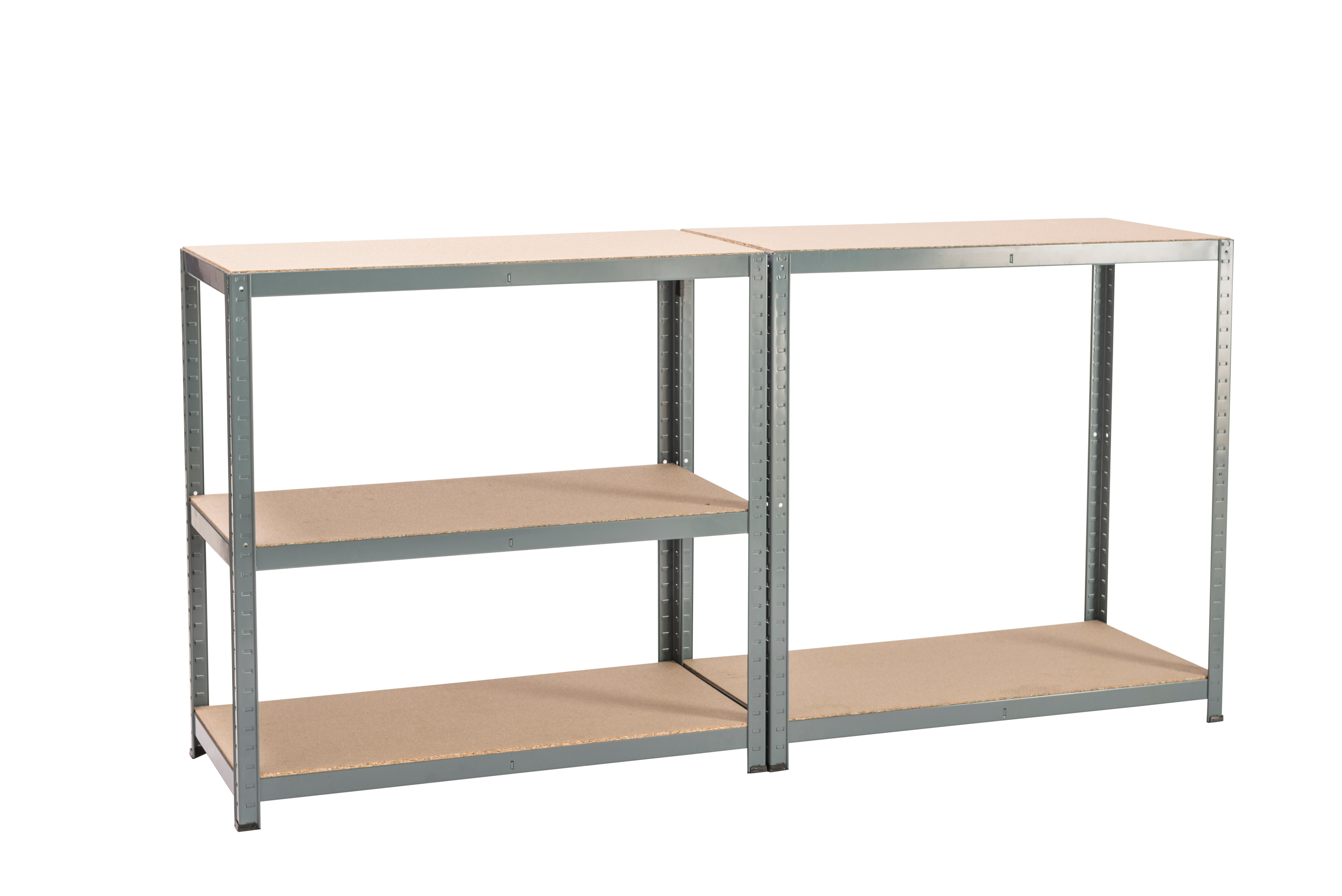 Etagère acier époxy SPACEO, 5 tablettes l.100xH.196xP.50 - 3