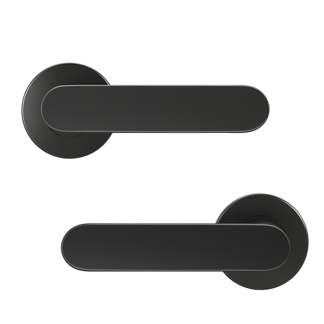 Klamka do drzwi wewnętrznych na rozecie Java czarny mat Inspire