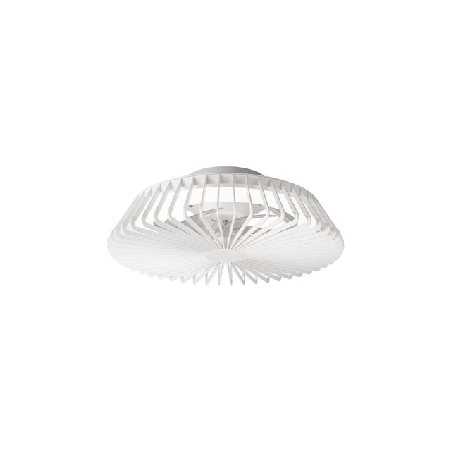 Ventilador de techo con luz sin aspas silencioso DC 30W con mando ø53 cm Mantra Himalaya blanco luz CCT | 3 velocidades | modo invierno/verano | recomendado para <13m²