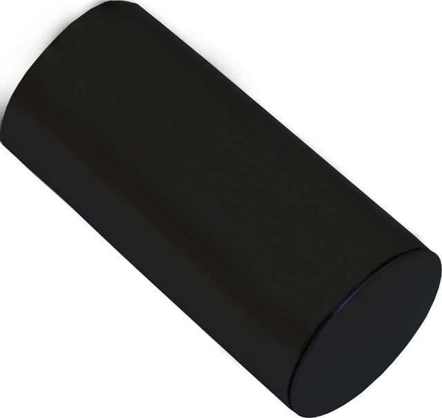 Remate recto de pasamanos de acero negro