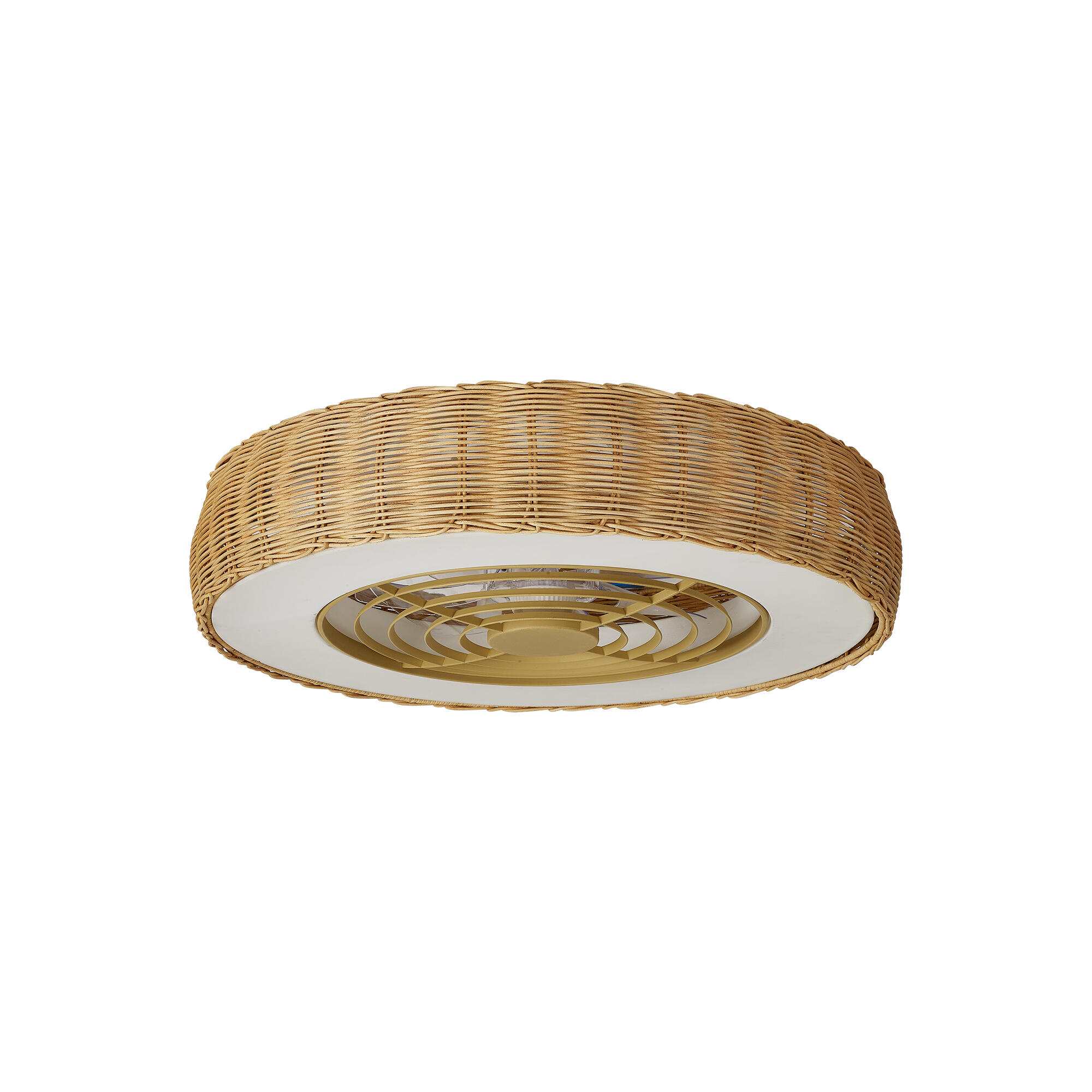 Ventoinha de teto com lâmpada 7 pás com comando 7700 Lm rattan Kilimanjaro Mantra
 - 23