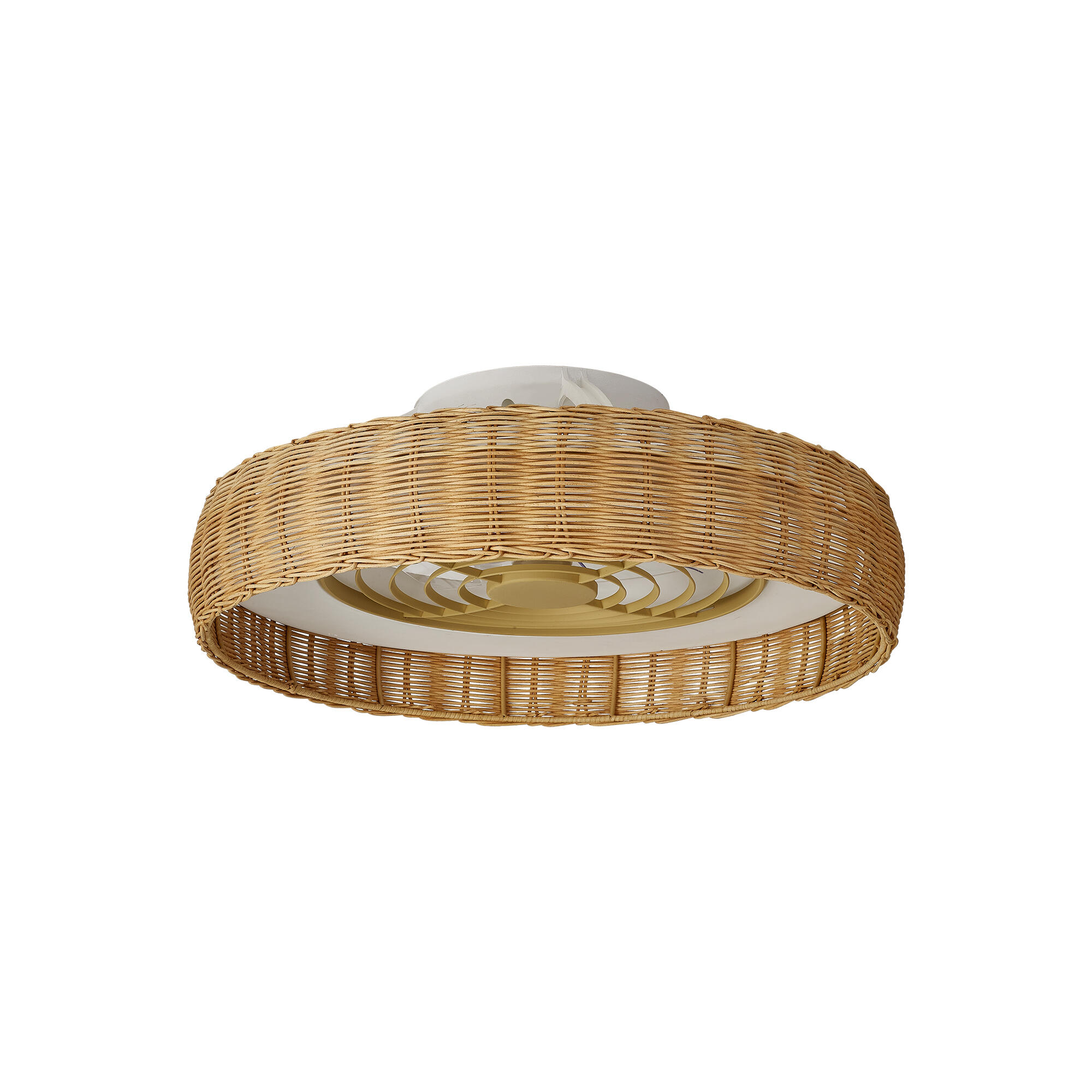 Ventoinha de teto com lâmpada 7 pás com comando 7700 Lm rattan Kilimanjaro Mantra
 - 22