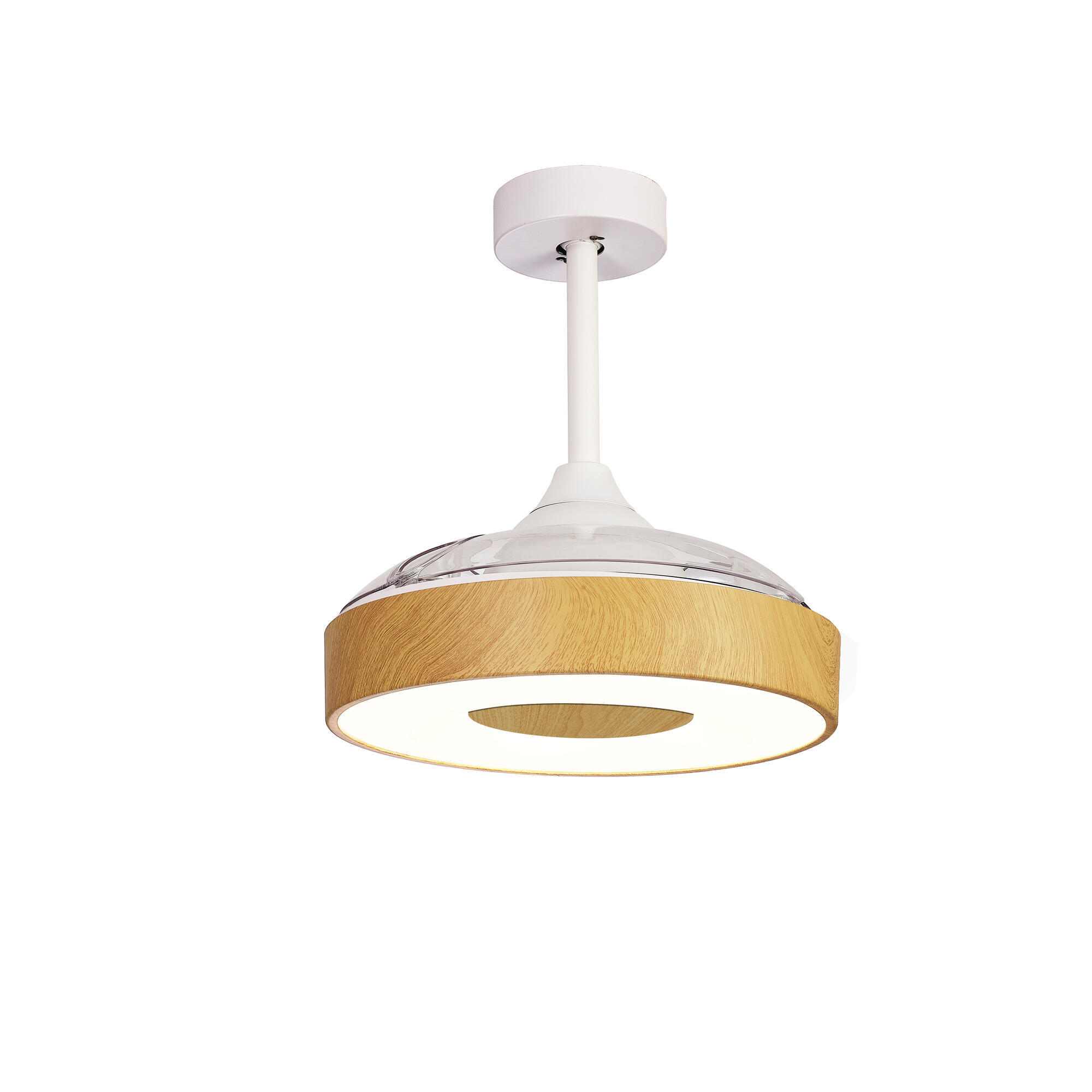 Ventilador de techo con luz silencioso DC 25W con mando ø90.7 cm Coin MANTRA marrón luz CCT 3 aspas retráctiles tipo lámpara| 8 velocidades| modo verano/invierno| brisa| recomendado para <13m² - 2