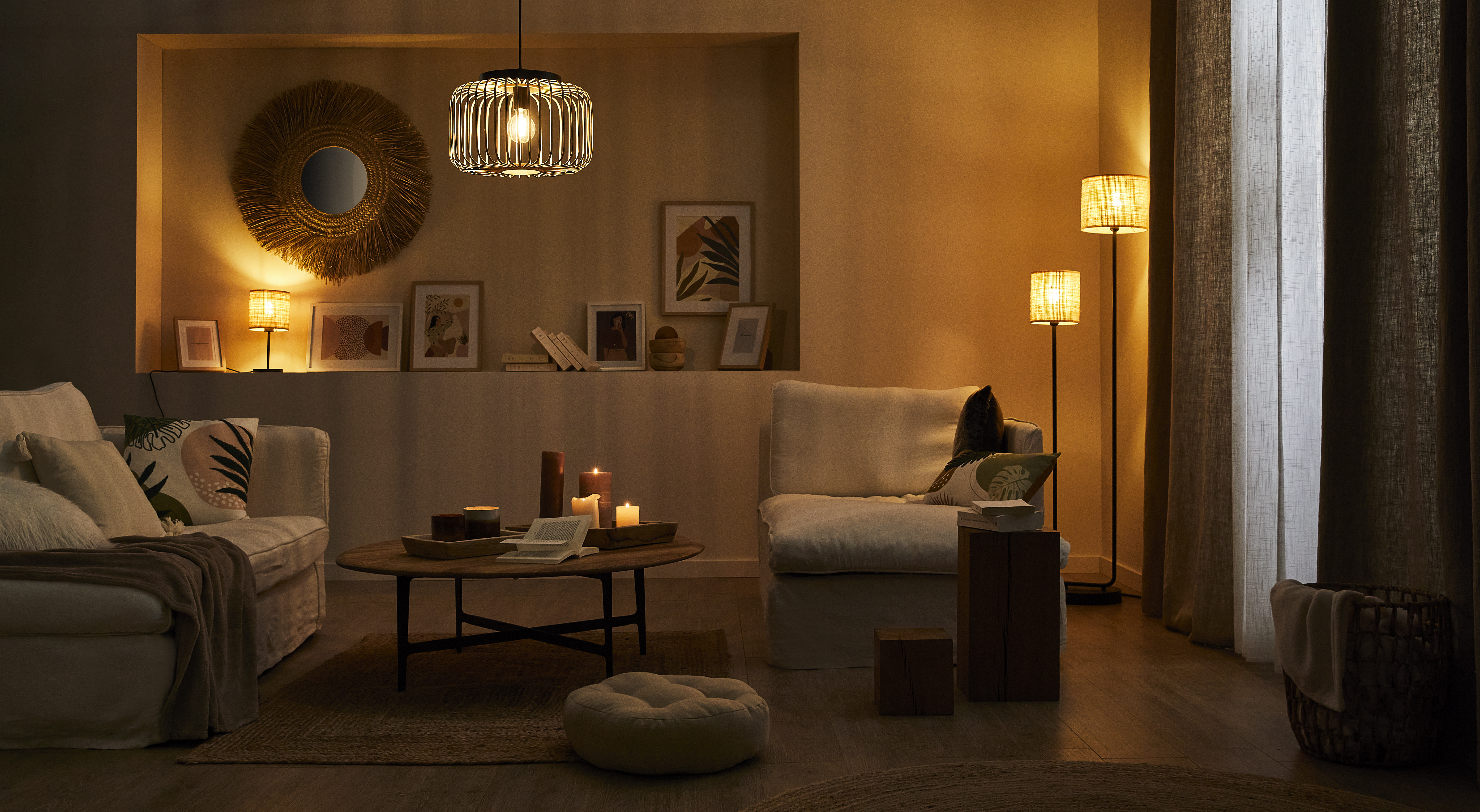 Cortinado ilhós Amina 300x280cm branco Inspire - 18