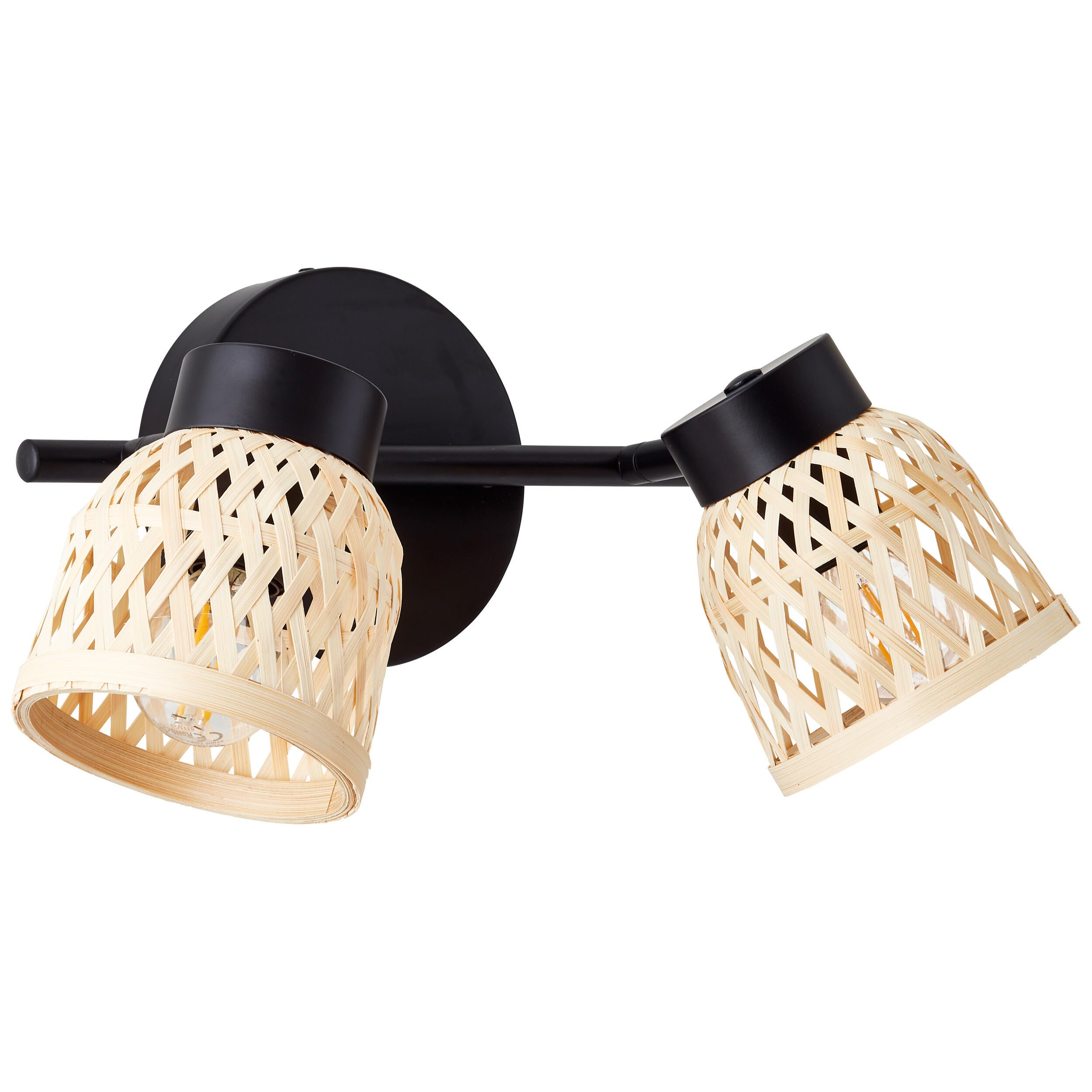 Candeeiro de teto INSPIRE NINON E14 2 LUZES D10.5CM PRETO - 32