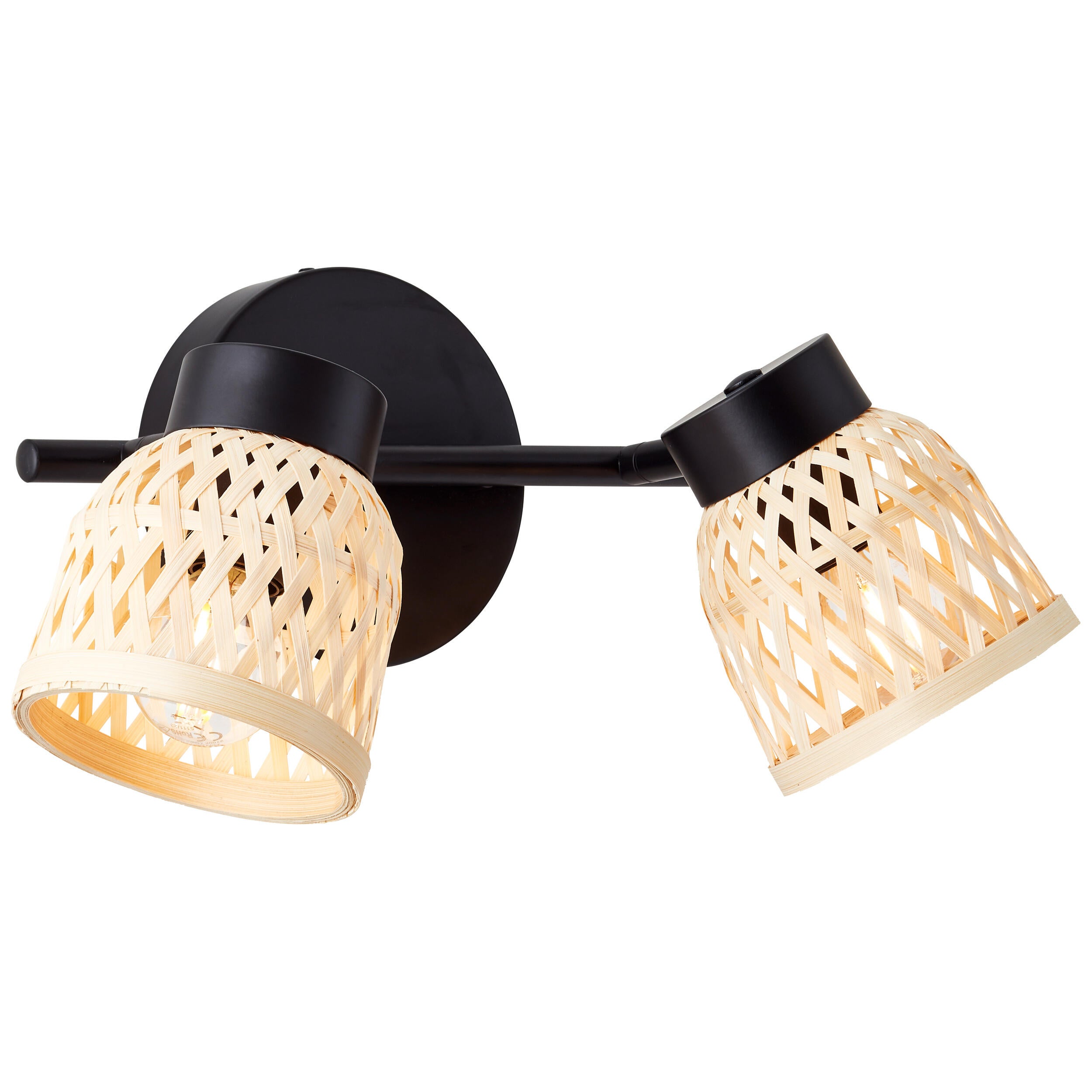 Candeeiro de teto INSPIRE NINON E14 2 LUZES D10.5CM PRETO - 31