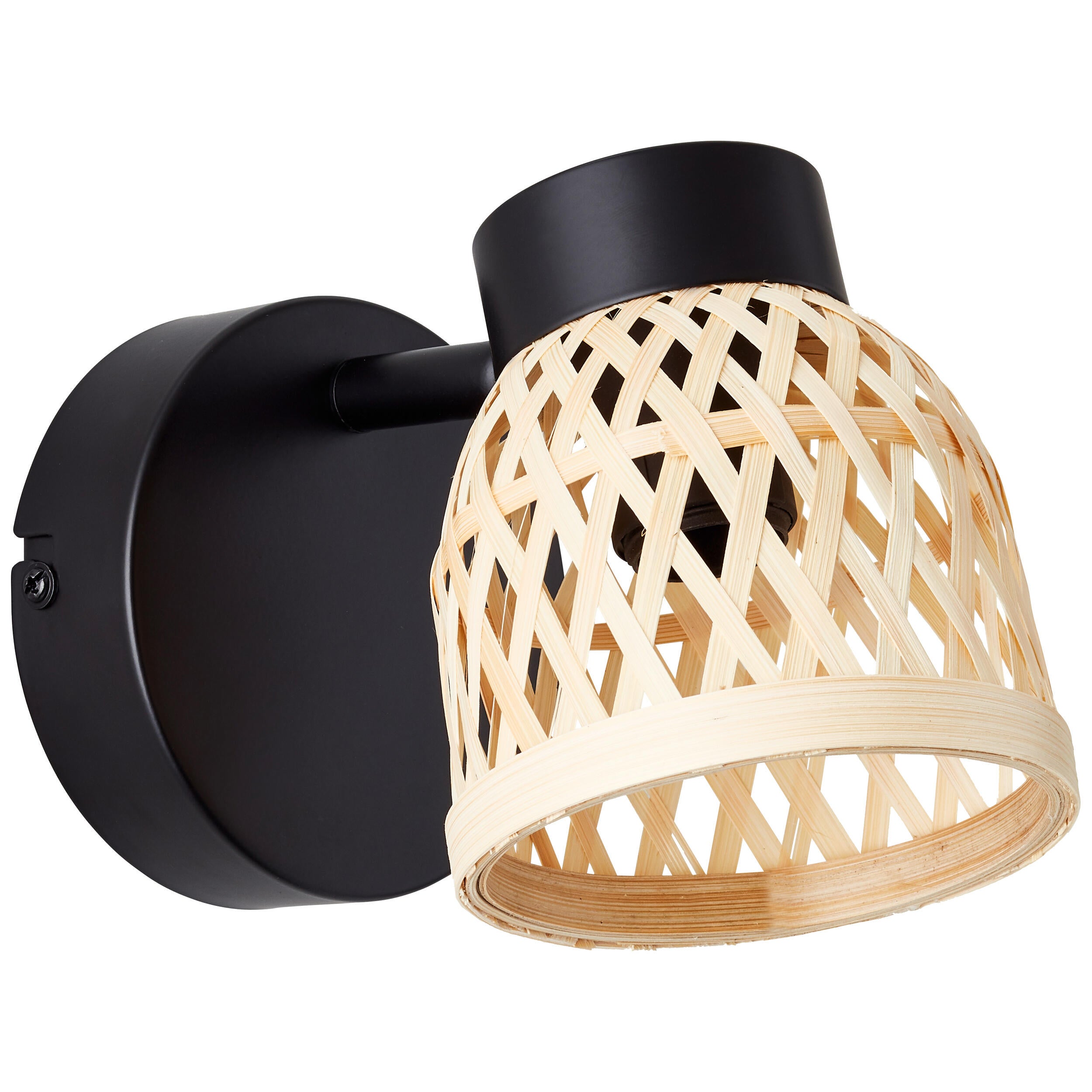 Foco decorativo NINON 1 luz E14 bamboo preto inspire - 30