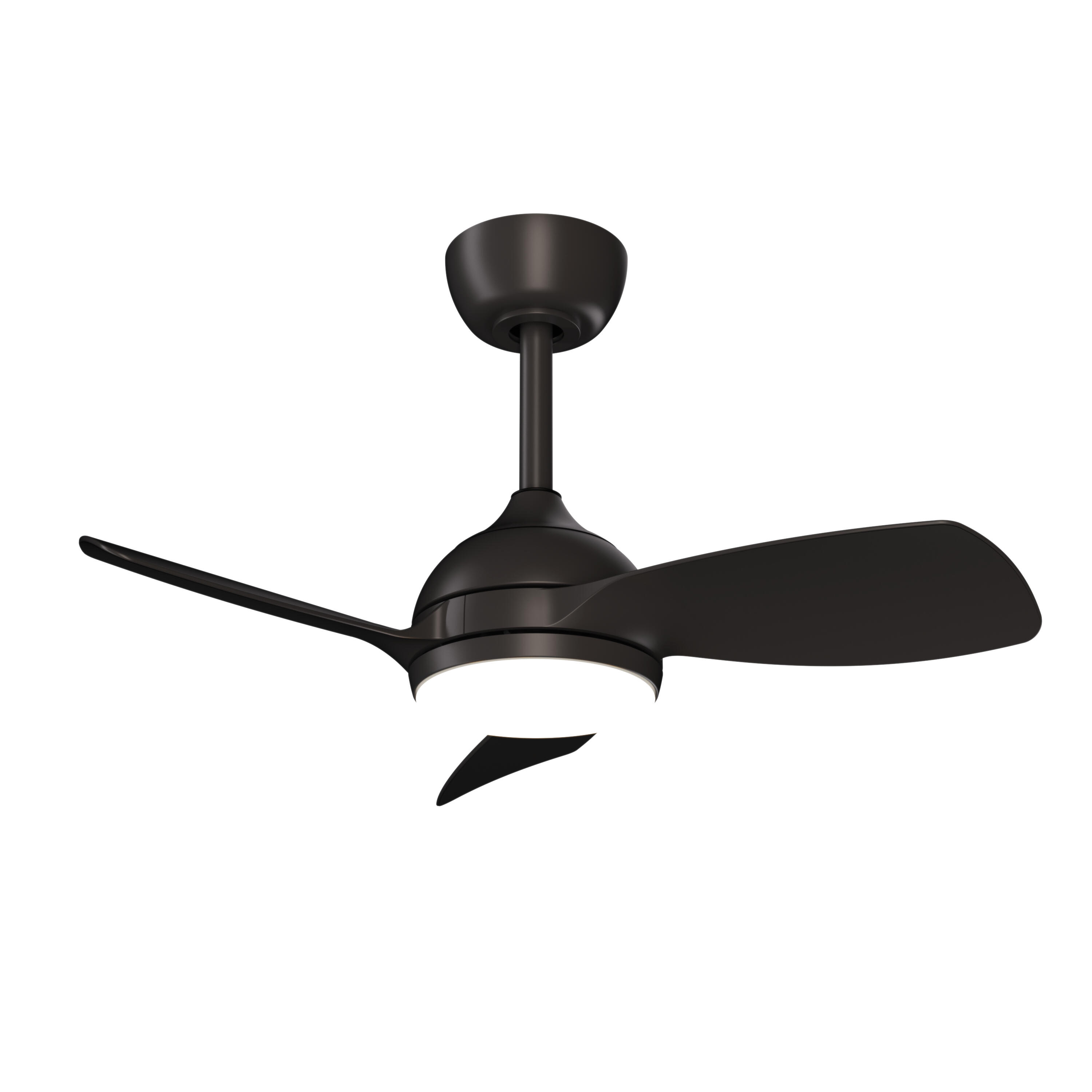 Ventilador de techo con luz motor dc sunset negro 75 cm color luz regulable