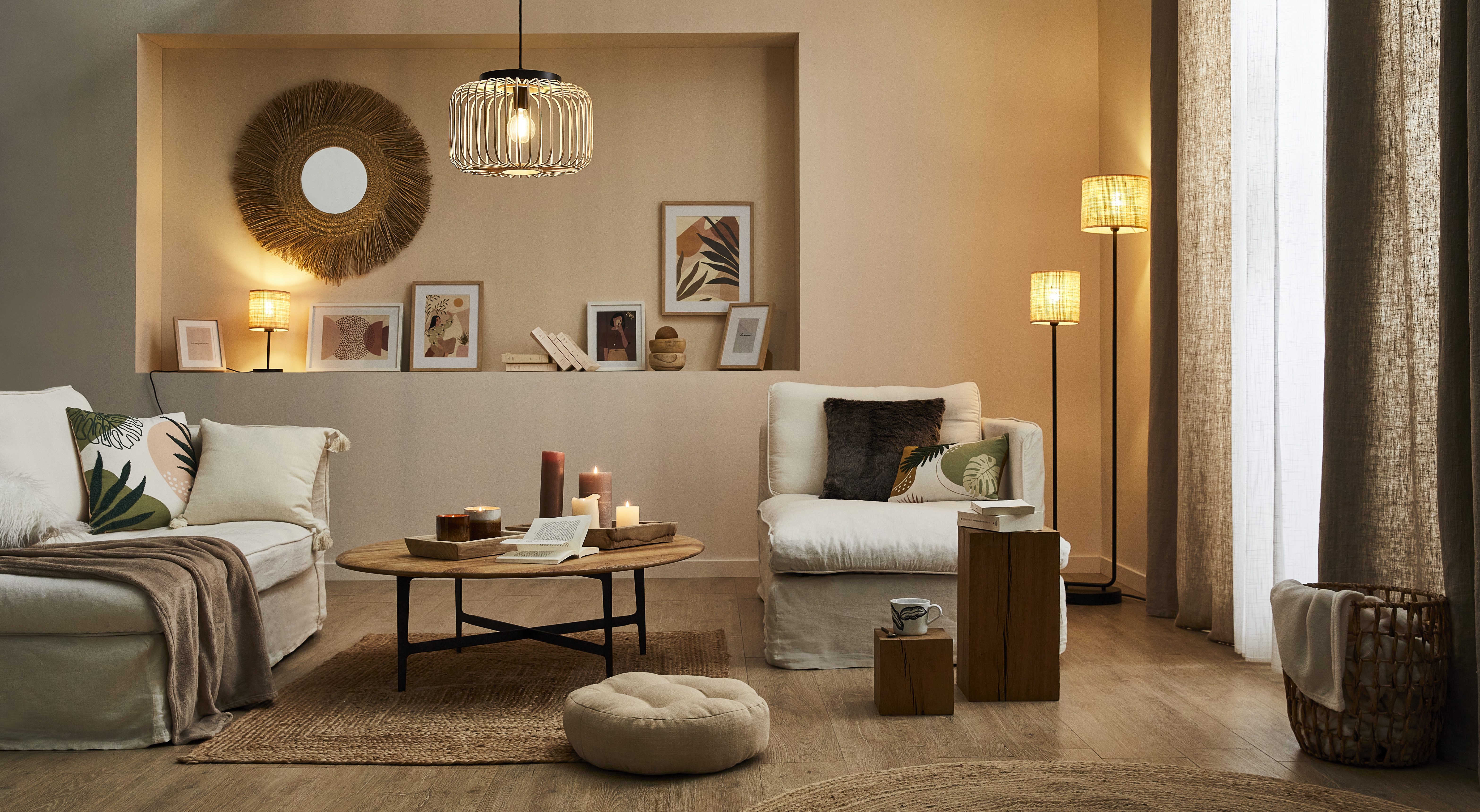 Cortinado ilhós Amina 300x280cm branco Inspire - 16