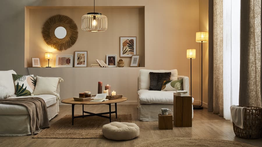 Lámparas de pie piezas de iluminación muy decorativas Leroy Merlin