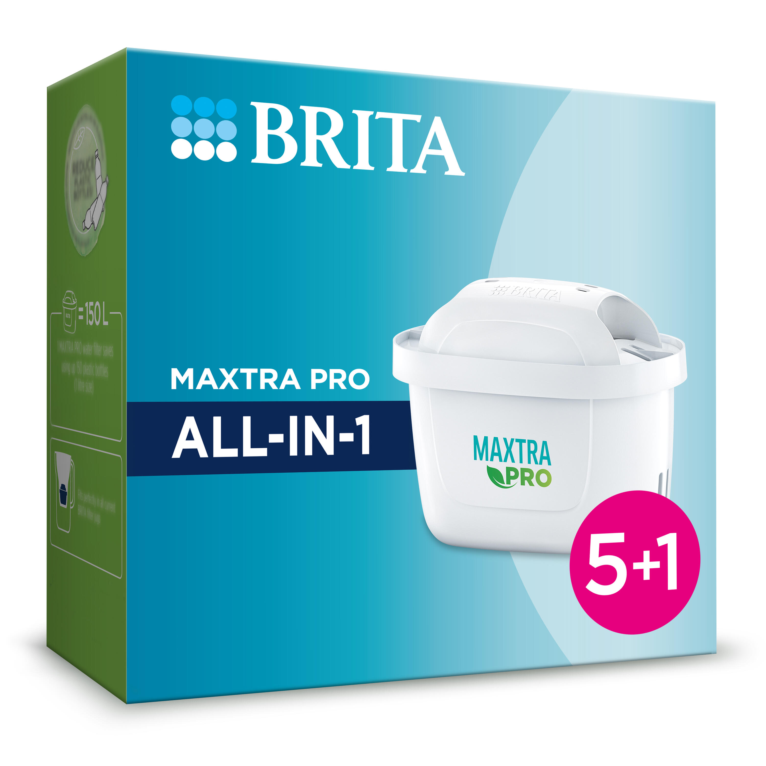 Pack de 5+1 filtros de jarra brita maxtra pro all-in-1