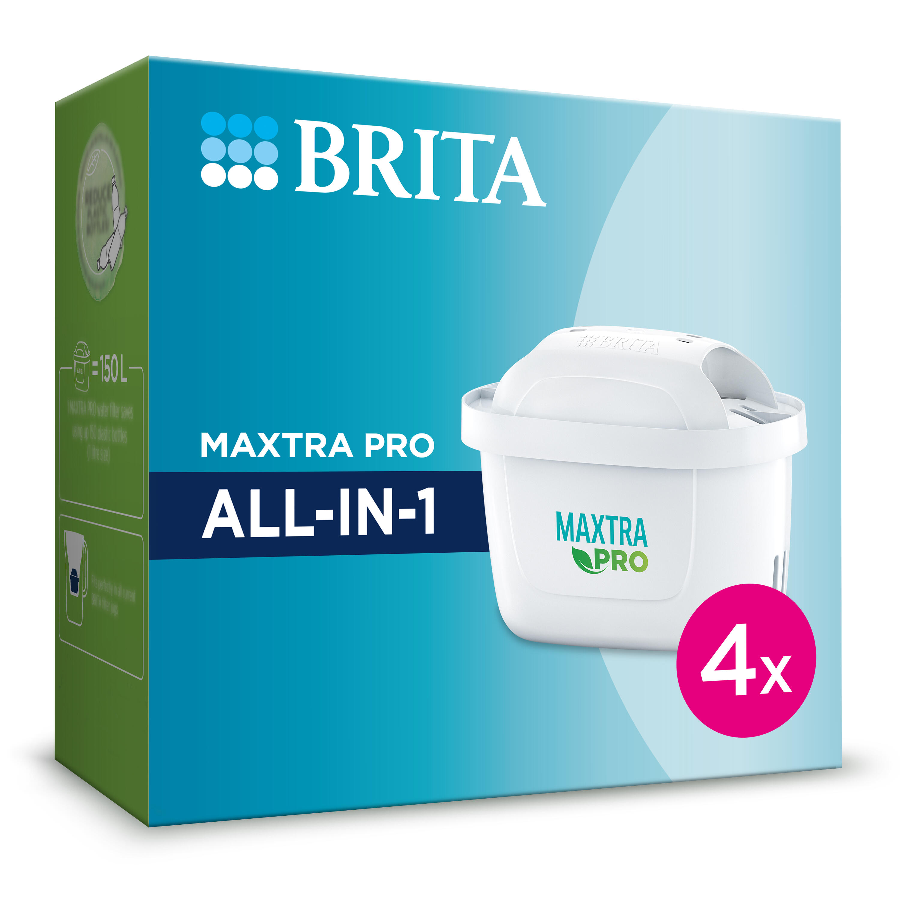 Pack de 4 filtros de jarra brita maxtra pro all-in-1