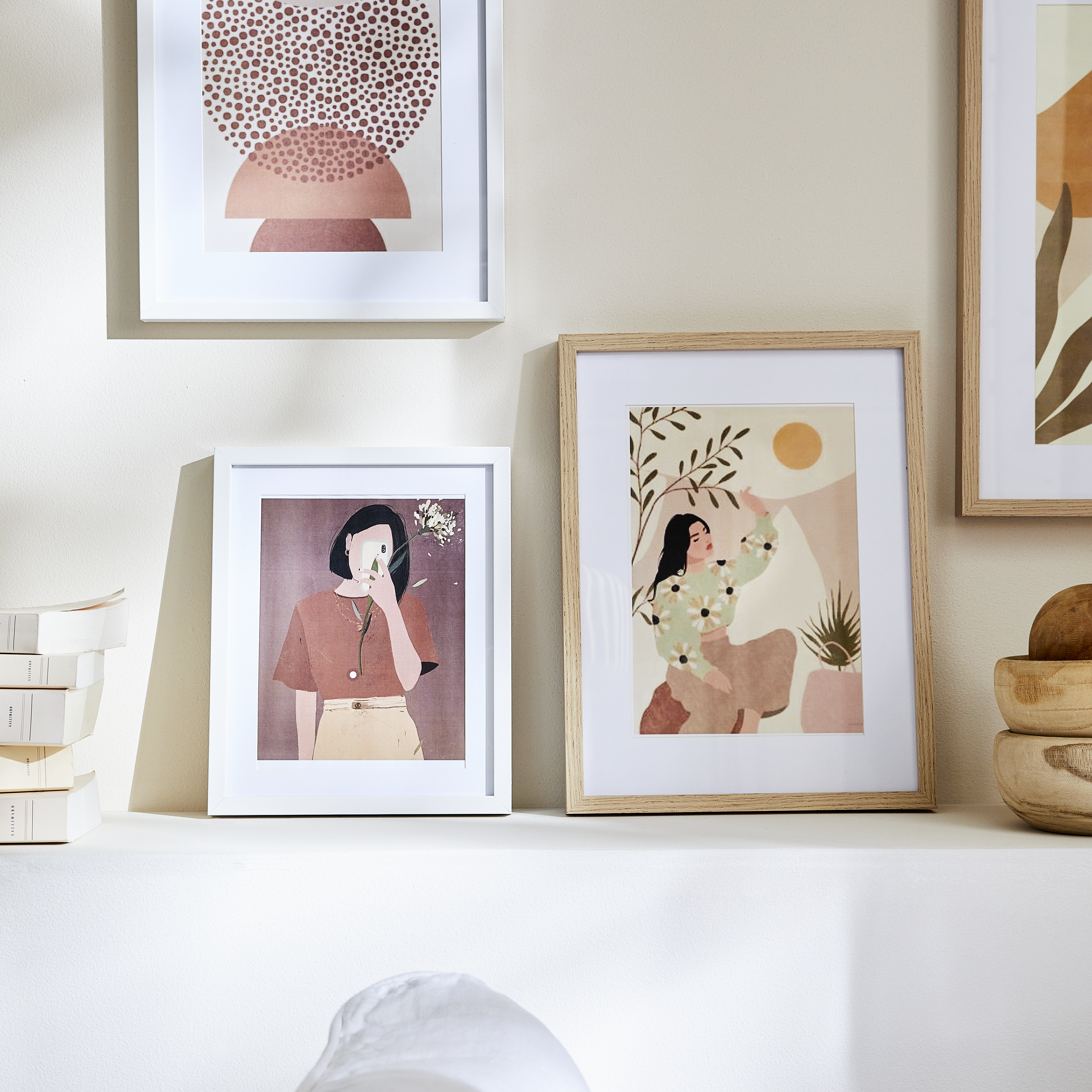 Marco con Passepartout Milo blanco INSPIRE 70x100cm - 5