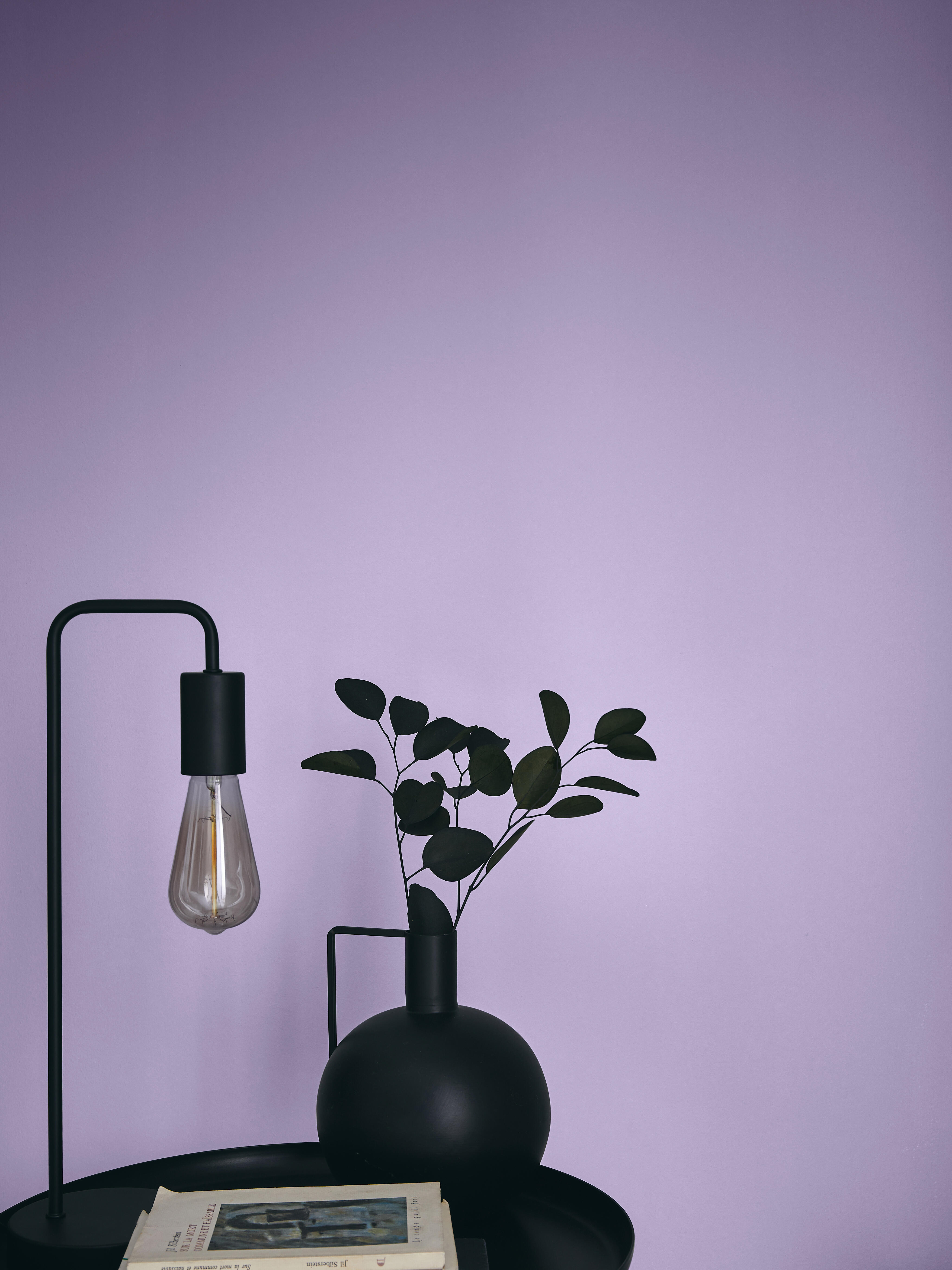 Pittura per interni per parete e soffitto lavabile, LUXENS murale viola elixir 6 opaco, 2.5 L - 4