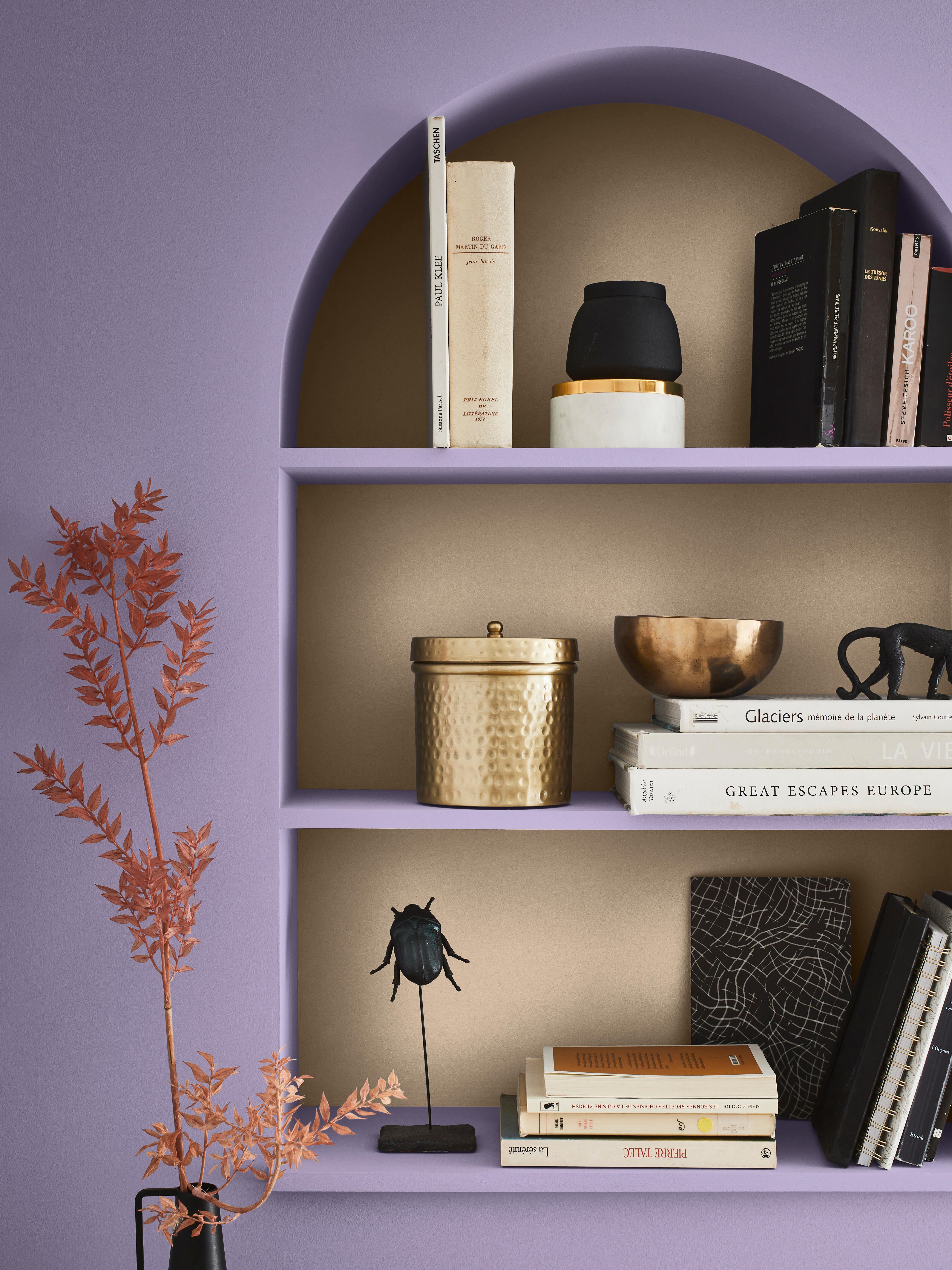 Pittura per interni per parete e soffitto lavabile, LUXENS murale viola elixir 6 opaco, 2.5 L - 3