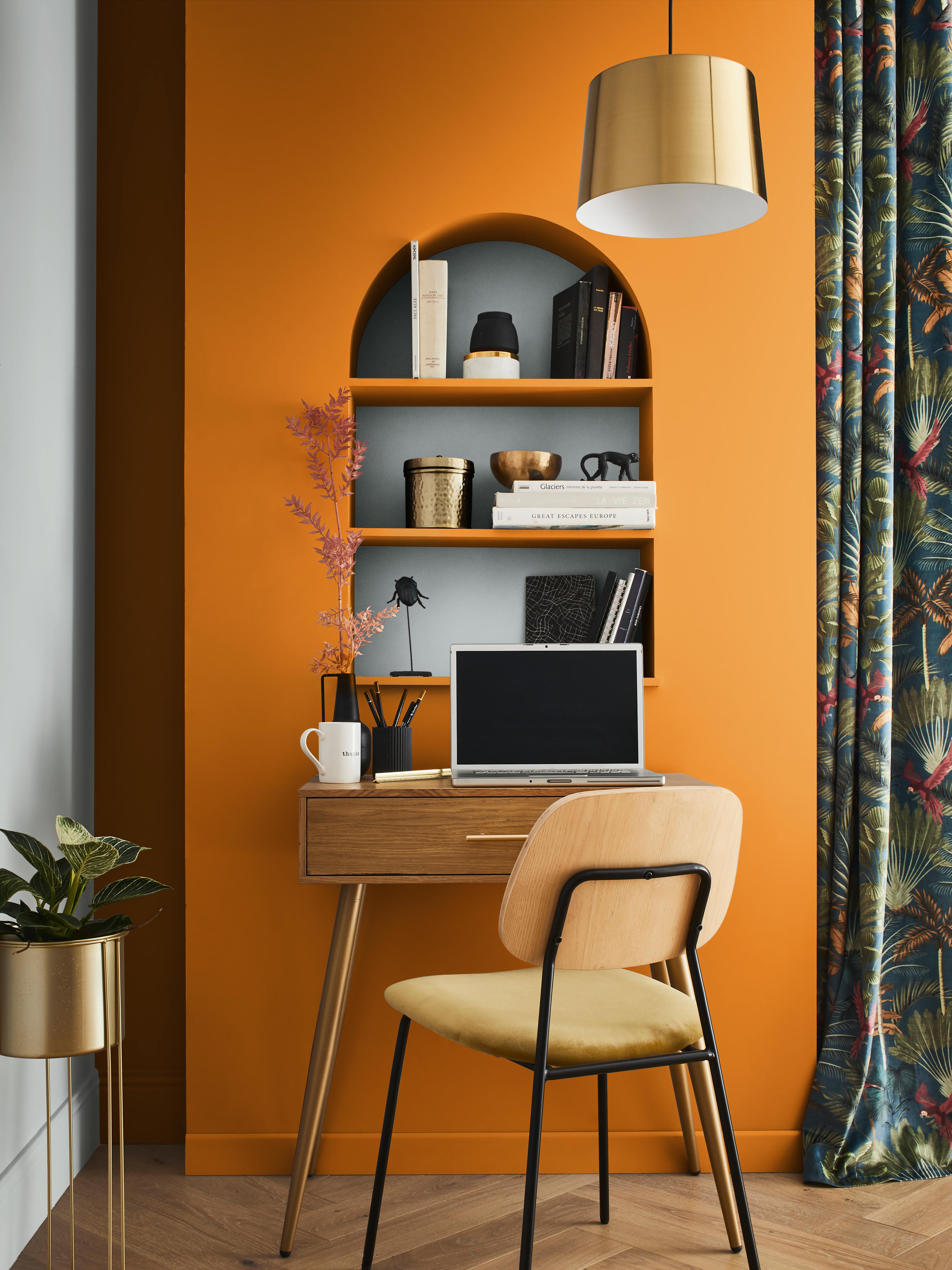 Pittura per interni per parete e soffitto lavabile, LUXENS murale giallo solemio 1 opaco, 2.5 L - 4