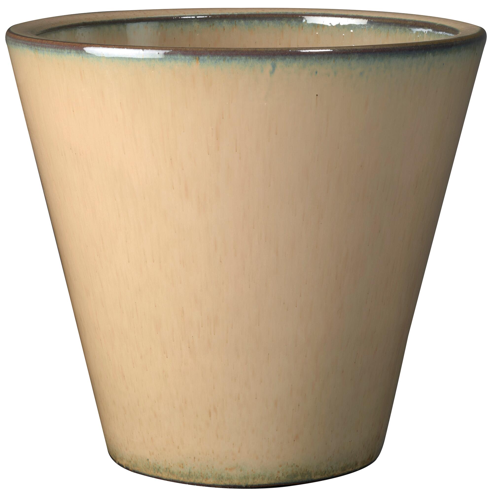 Maceta de terracota kinfolk de 29,5 cm de diámetro beige