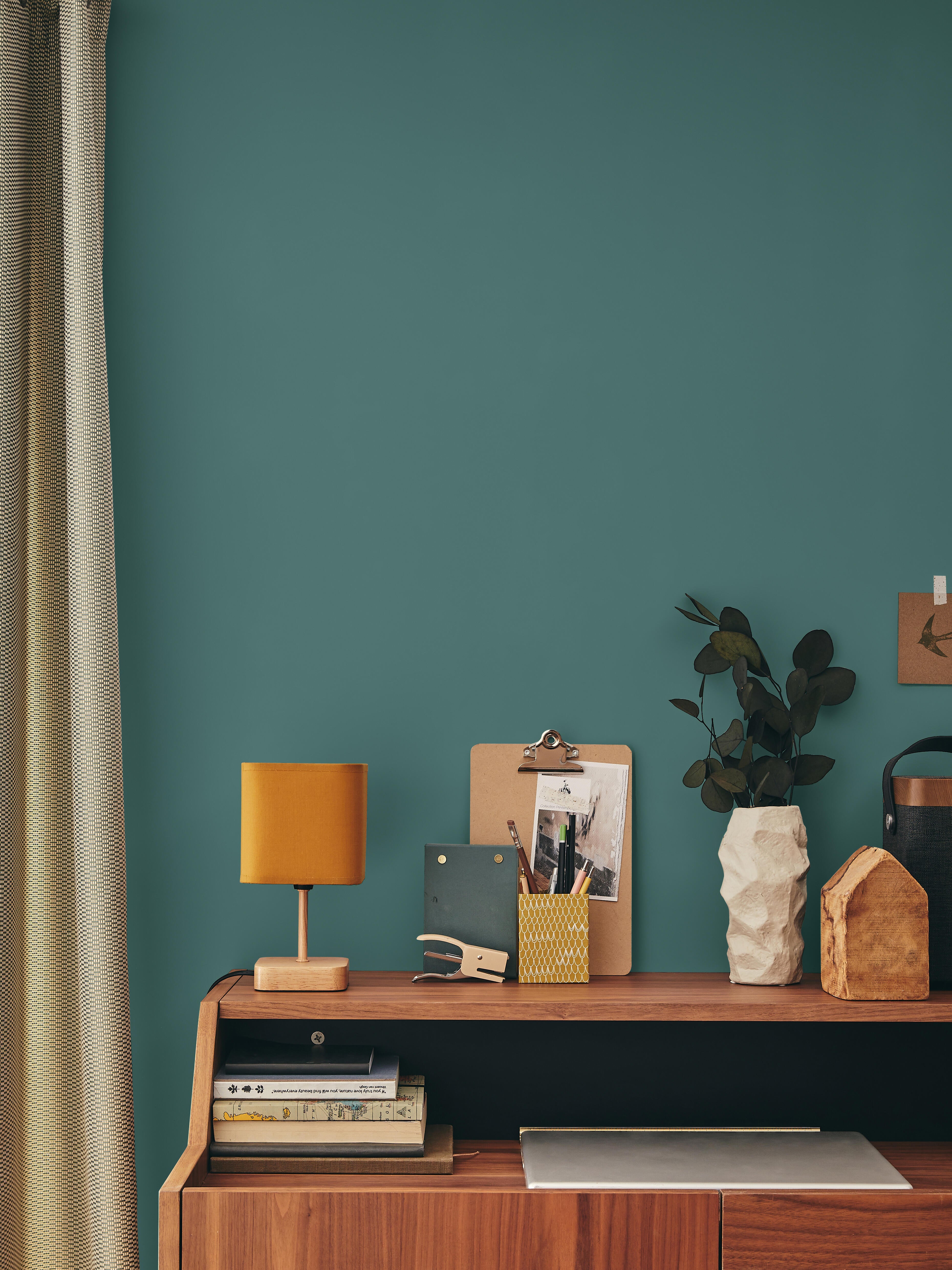 Tester vernice per parete e soffitto lavabile, LUXENS murale verde laguna 2 opaco, 0.075 L - 7