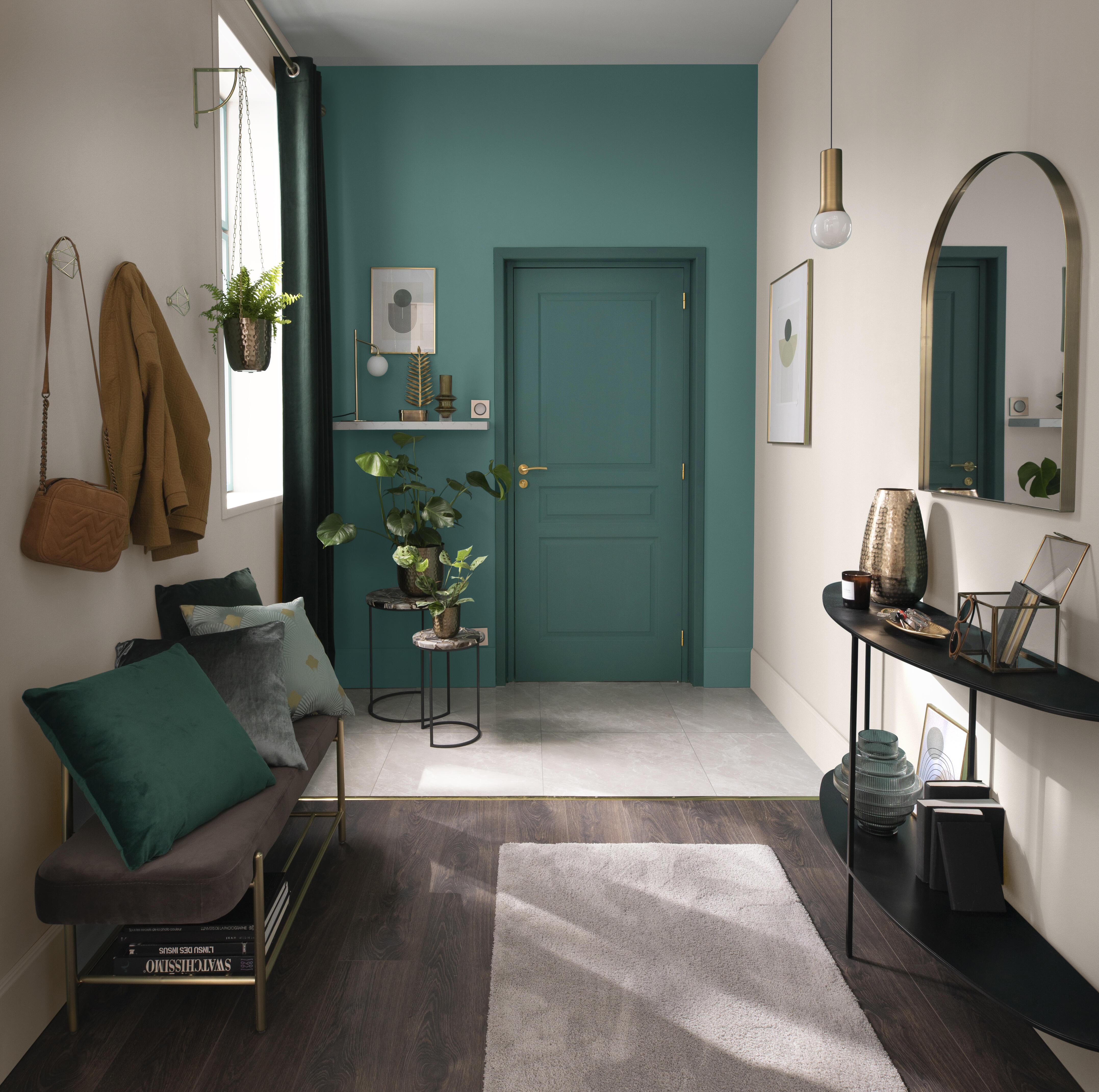 Tester vernice per parete e soffitto lavabile, LUXENS murale verde laguna 2 opaco, 0.075 L - 5