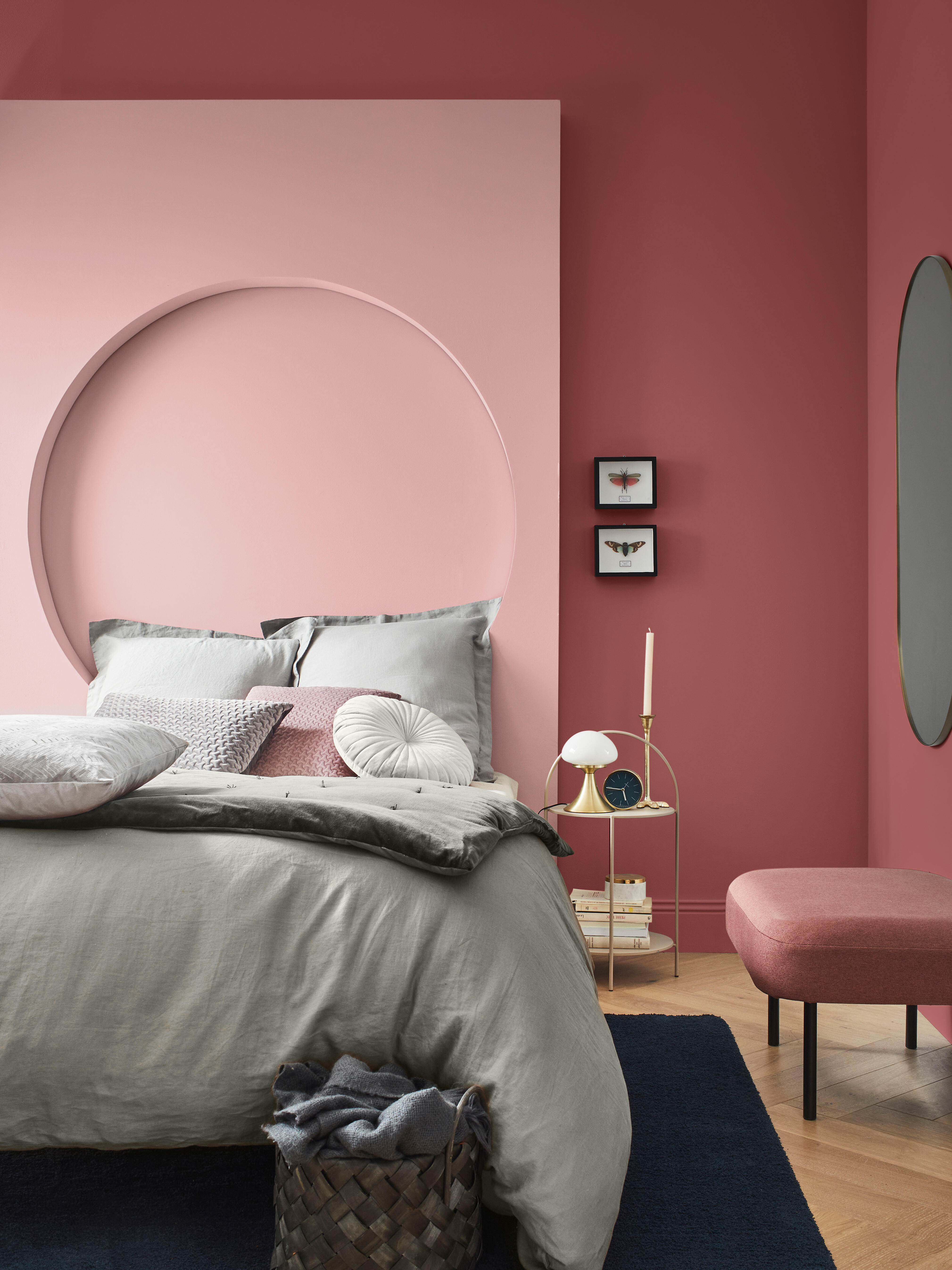 Pittura per interni per parete e soffitto lavabile, LUXENS murale rosa kiss 5 opaco, 1 L - 2
