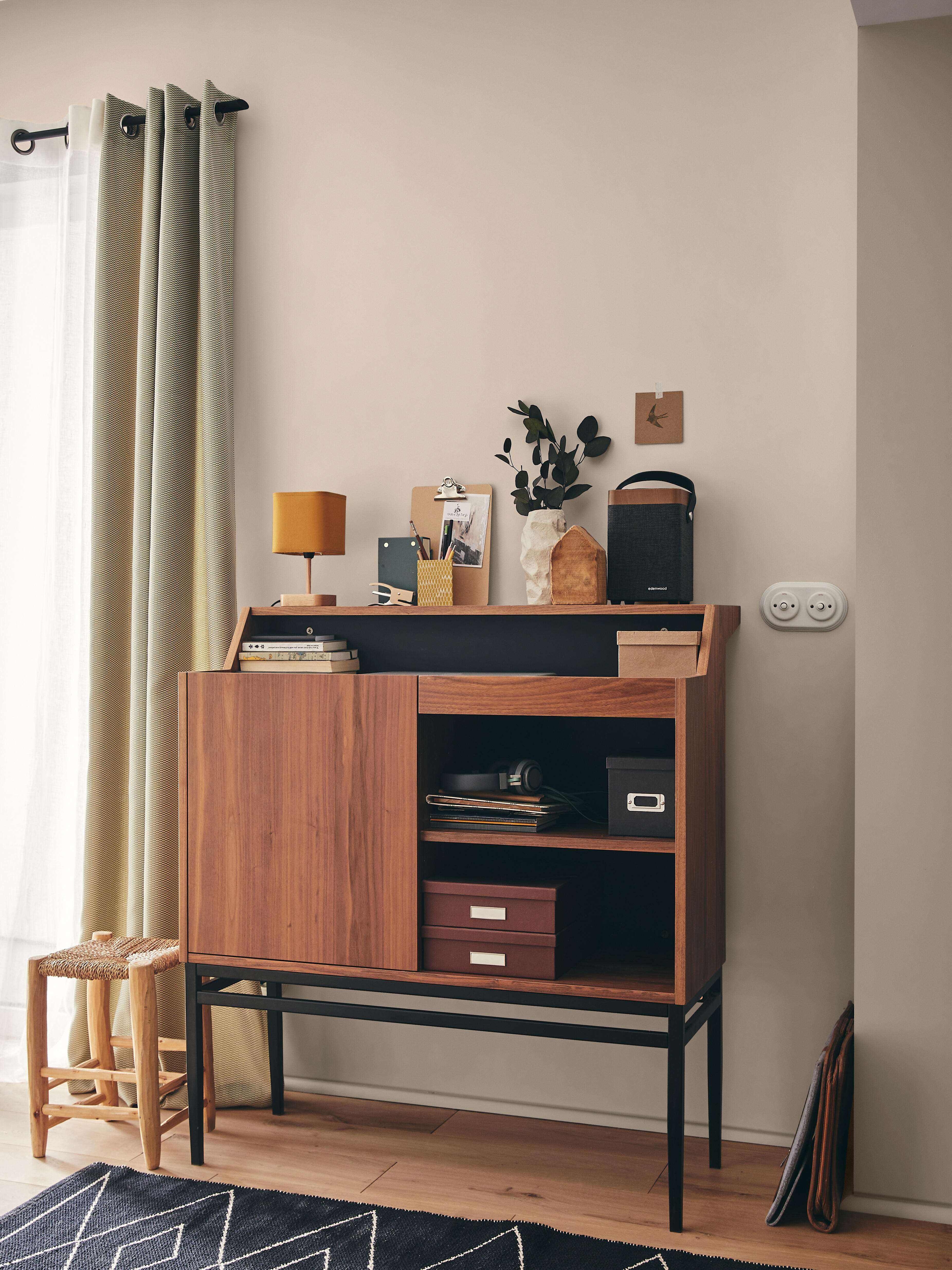 Pittura per interni per parete e soffitto lavabile, LUXENS murale beige terra 6 opaco, 4 L - 7